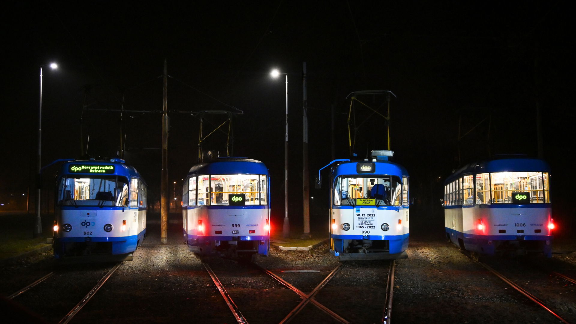 Ostrava Tatra T3SU(CS) farwewell