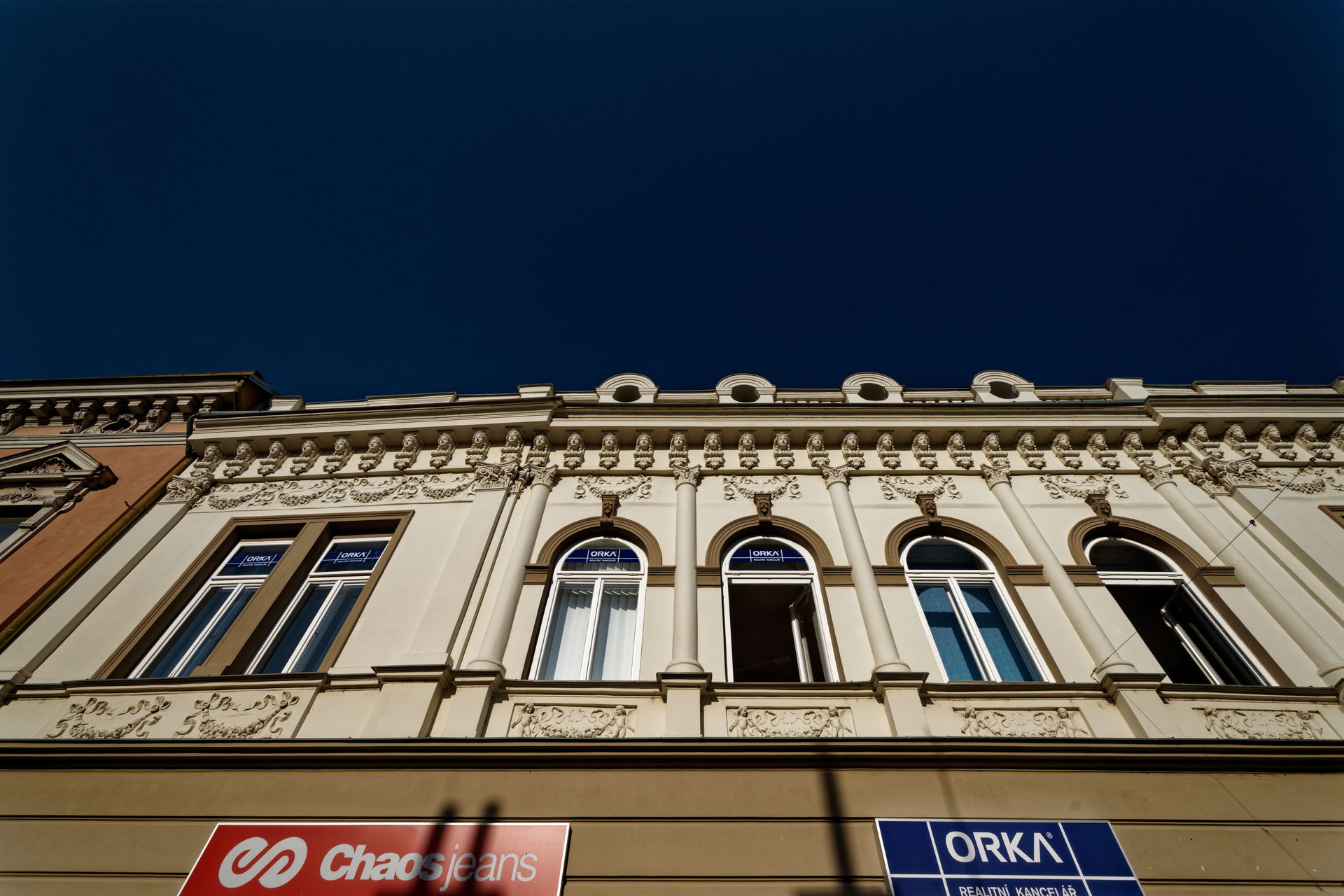 Přerov - Wilsonova - View ENE & Up - Eclectic architecture
