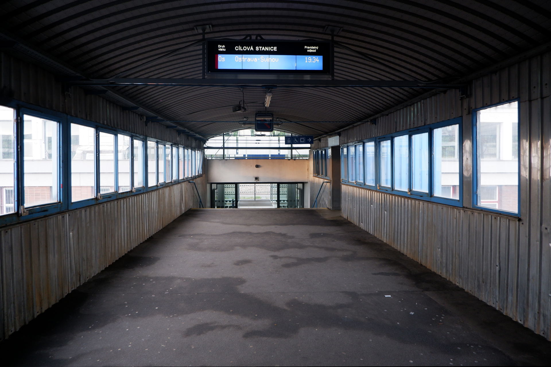 Footbridge of Třinec train station