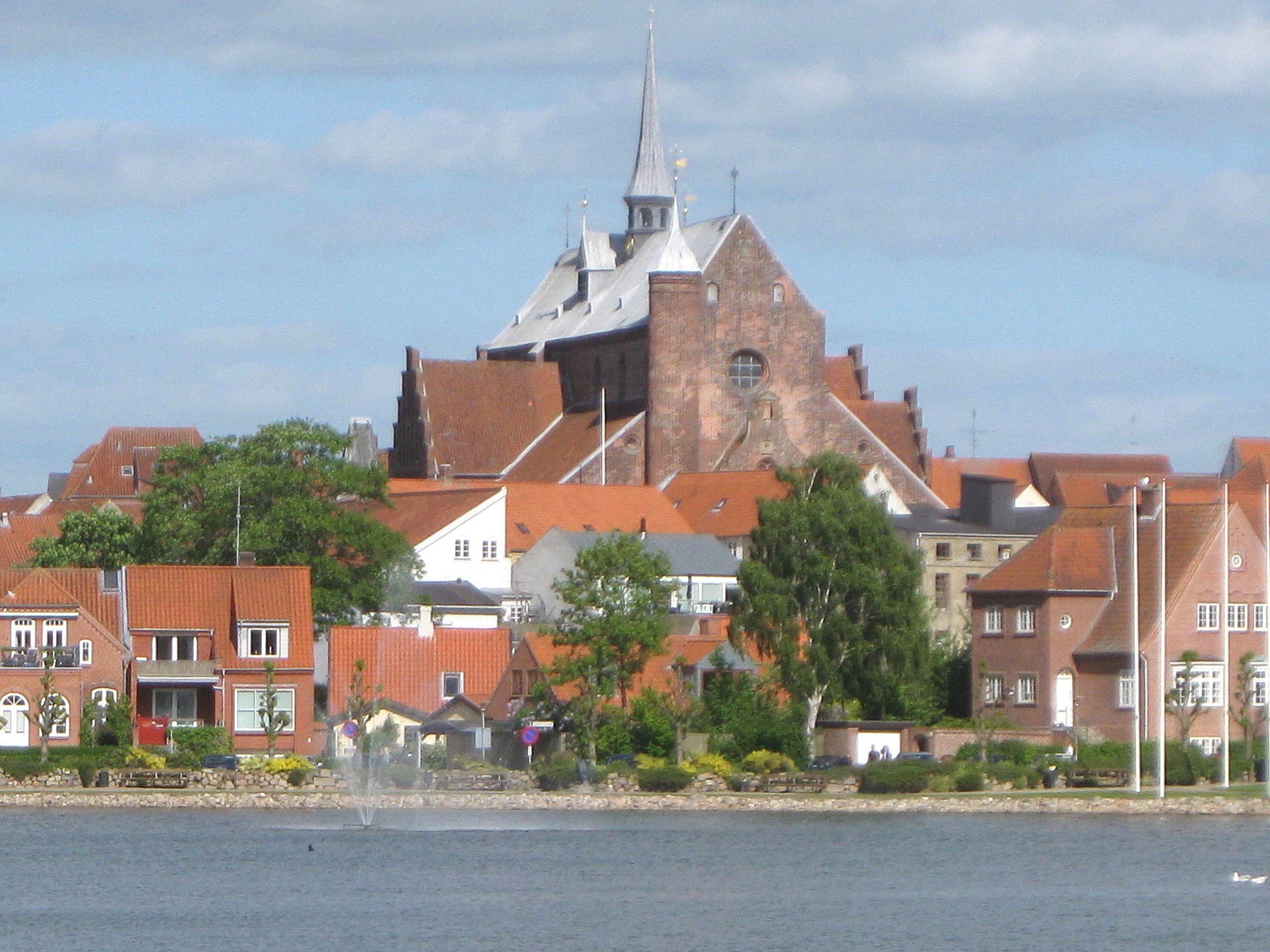 The cathedral "Haderslev Domkirke" in the town "Haderslev". The…