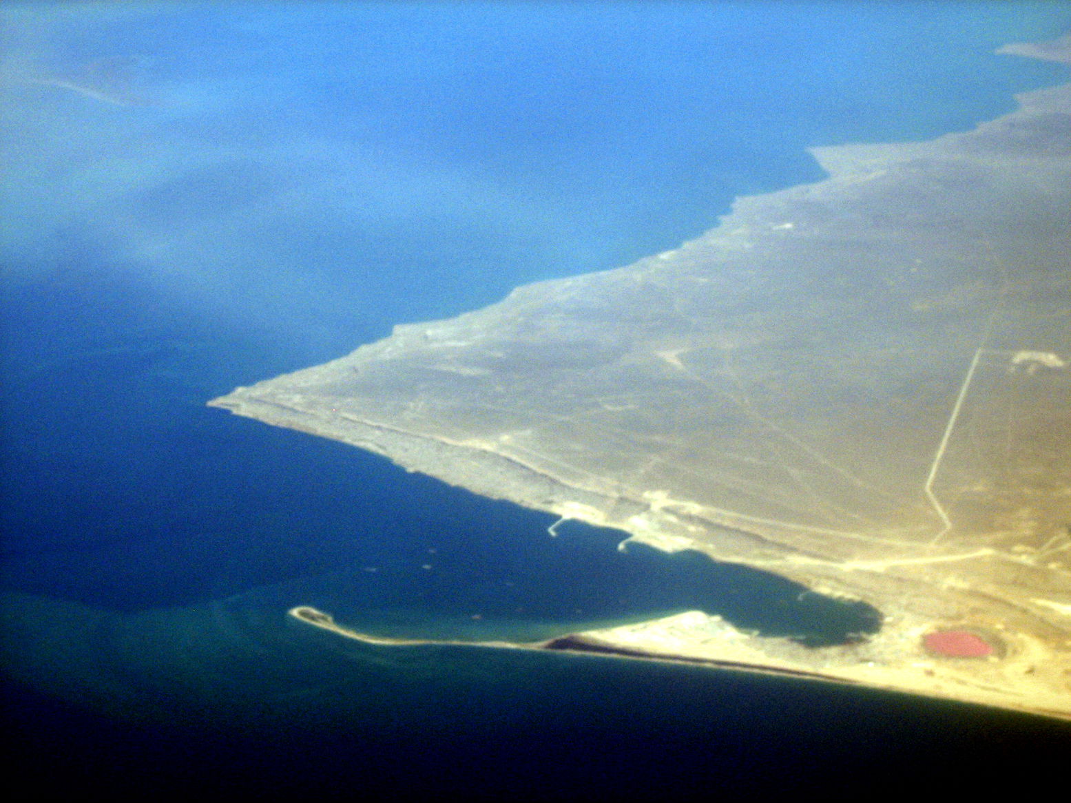 Fort Shevchenko, Kazakhstan from the air