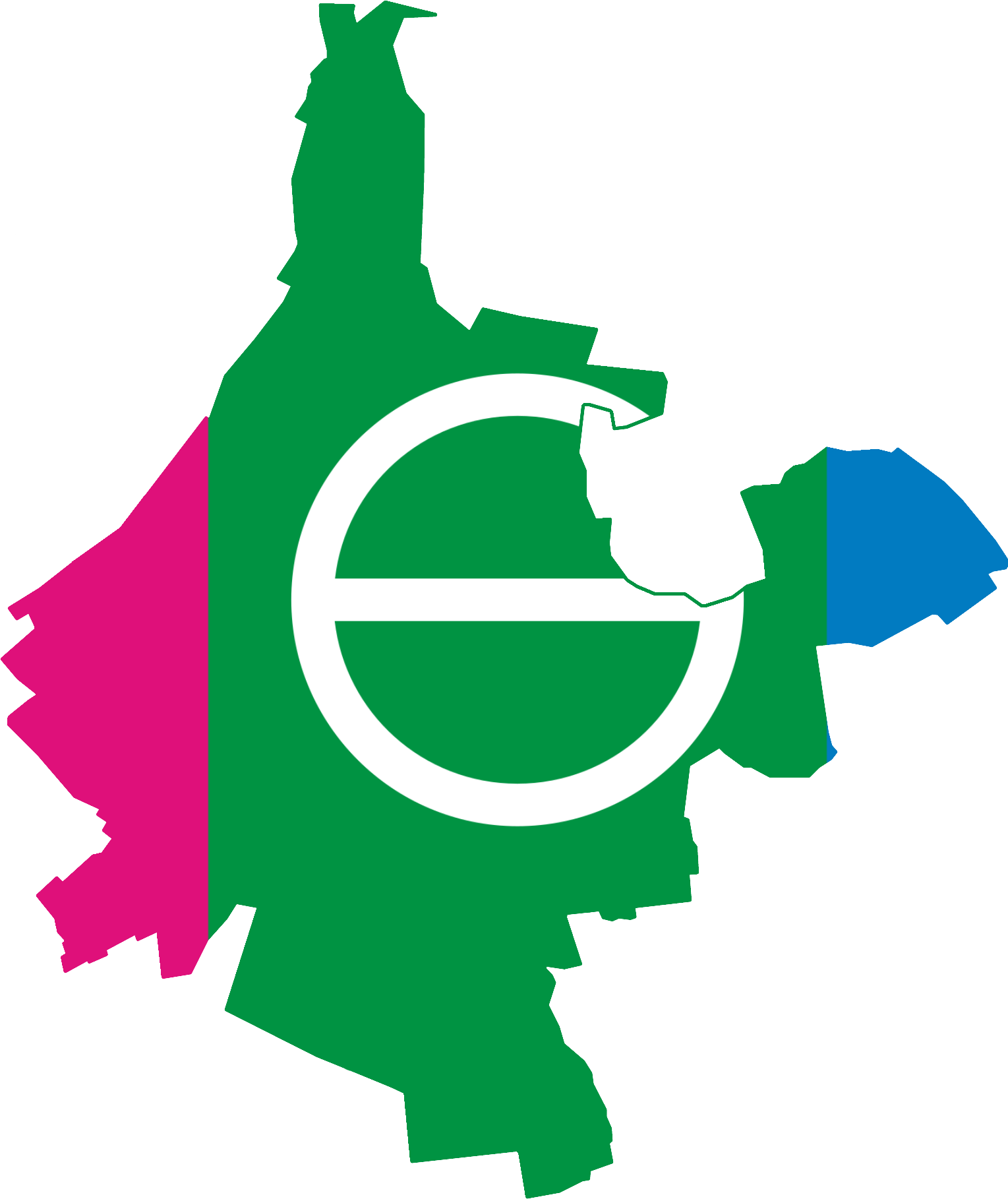 This is a flag map of the city of Bakhmut, Ukraine