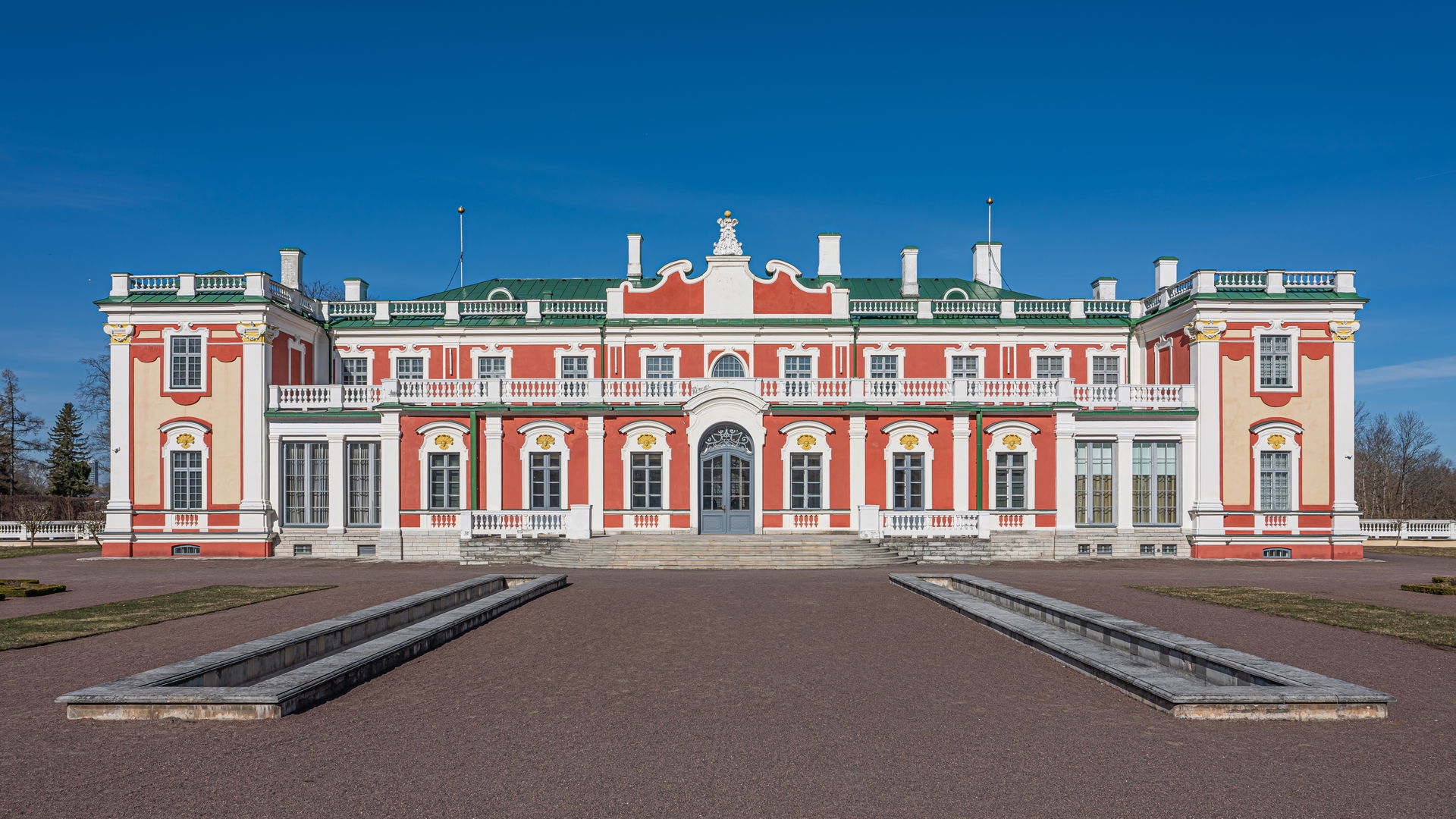 Kadriorg Palace (east facade) in Tallinn, Estonia