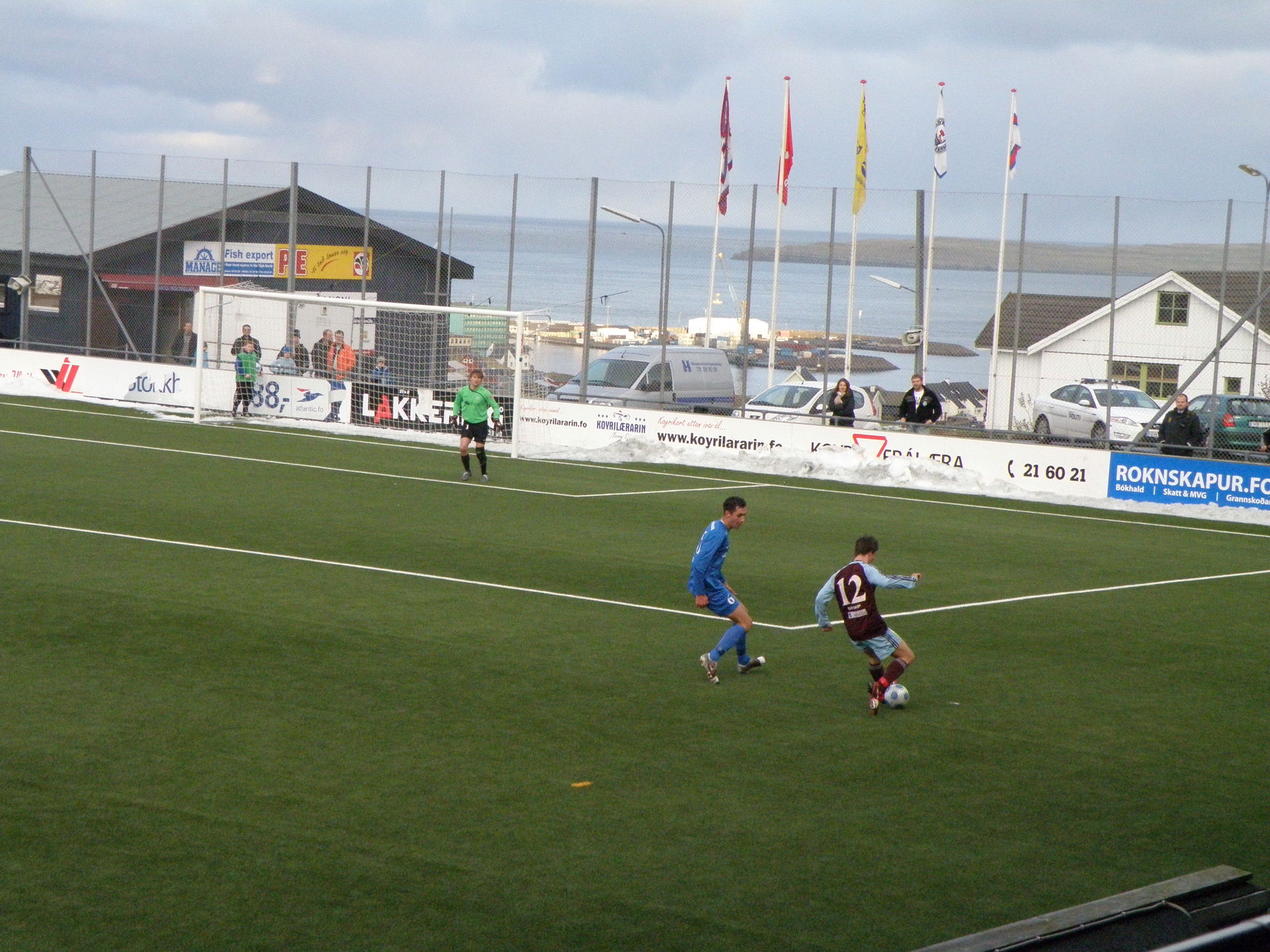 Football match in the Faroese Premier League (Vodafonedeildin) …