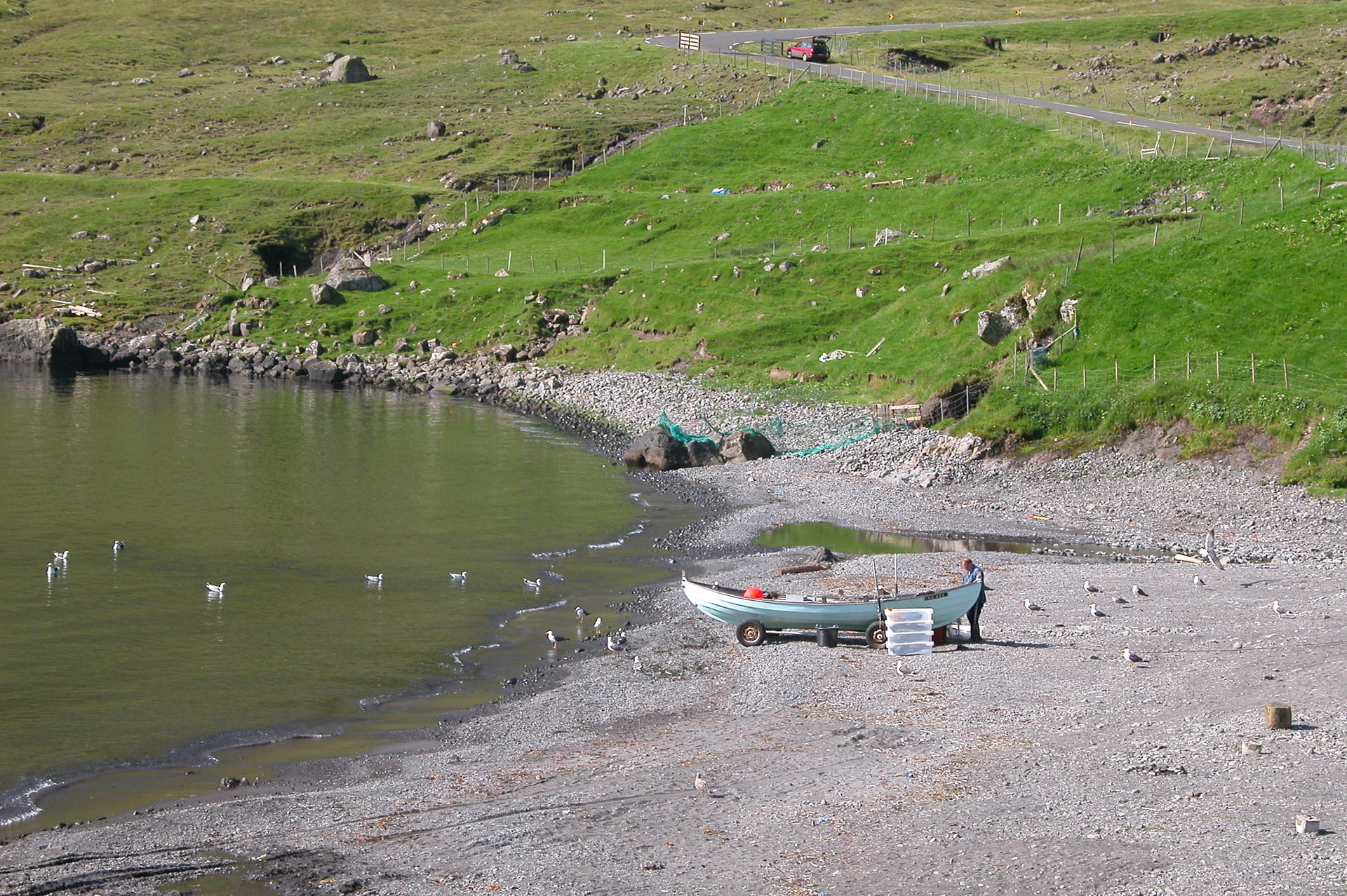 Árnafjørður on Borðoy, Faroe Islands.