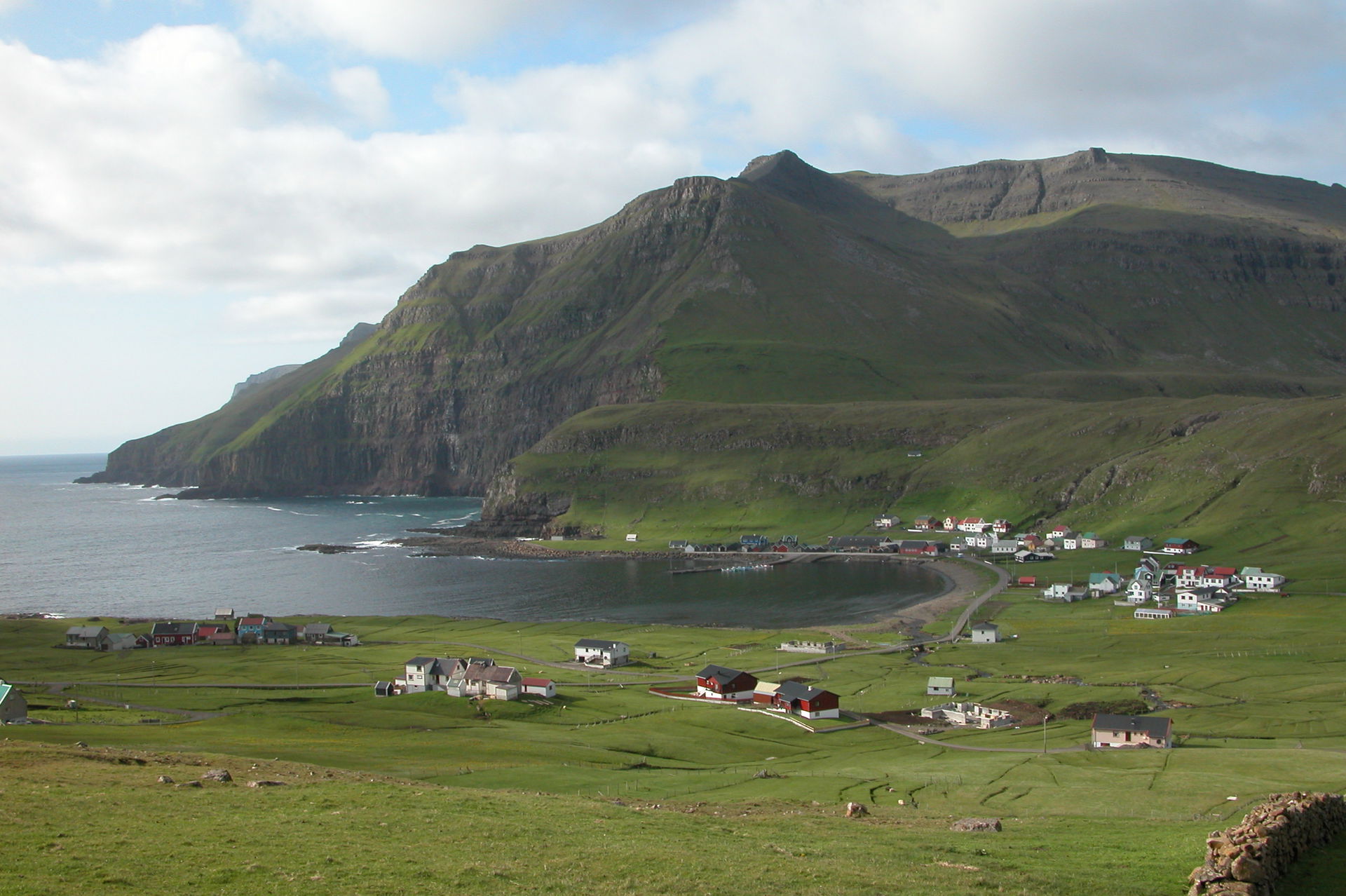 The village Fámjin on Suðuroy, Faroe Islands