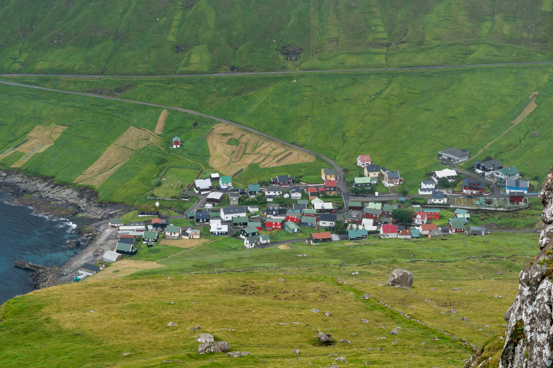 Village of Funningur, Eysturoy, Faroe Islands
