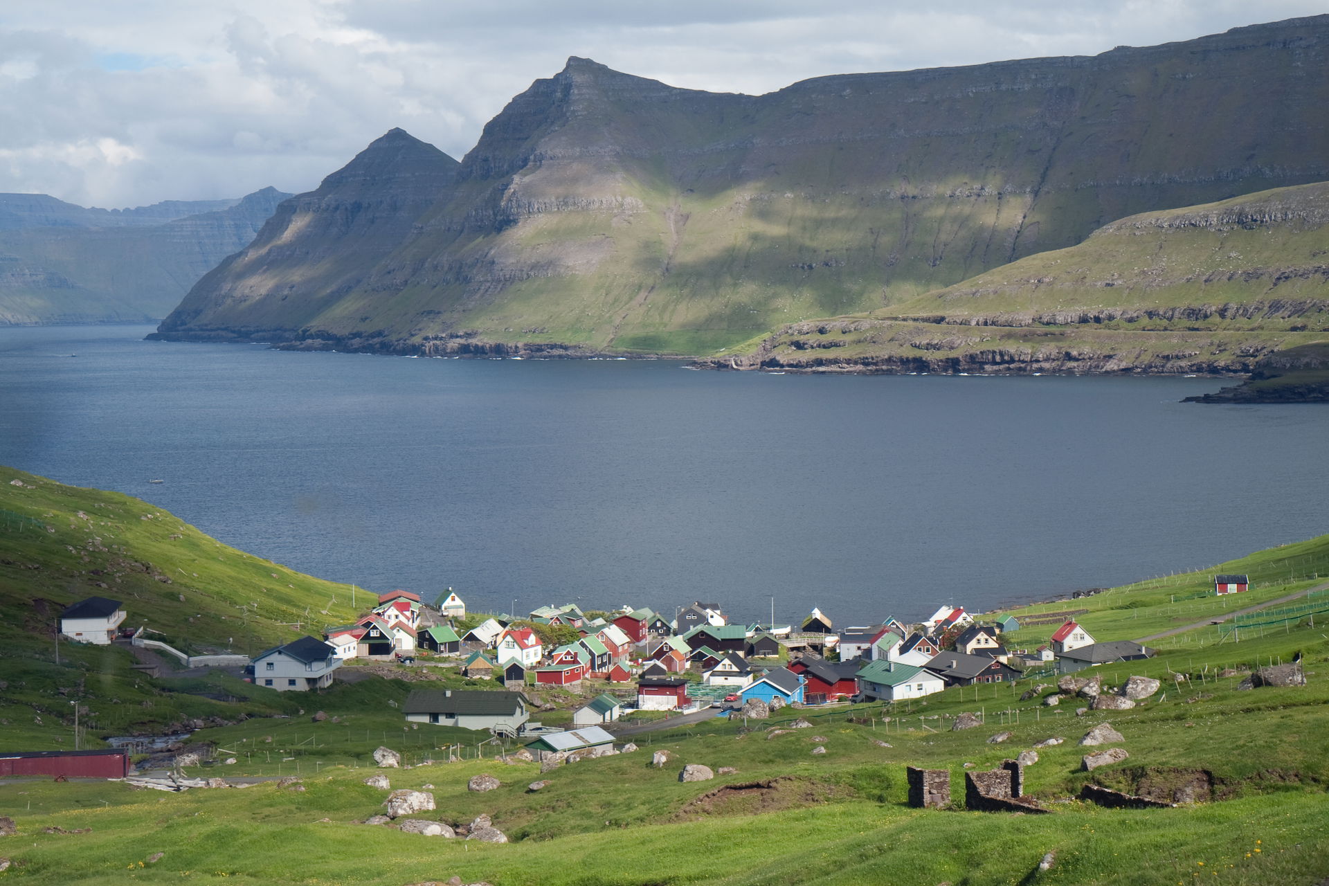 Funningur, a town on the Faroe Islands.