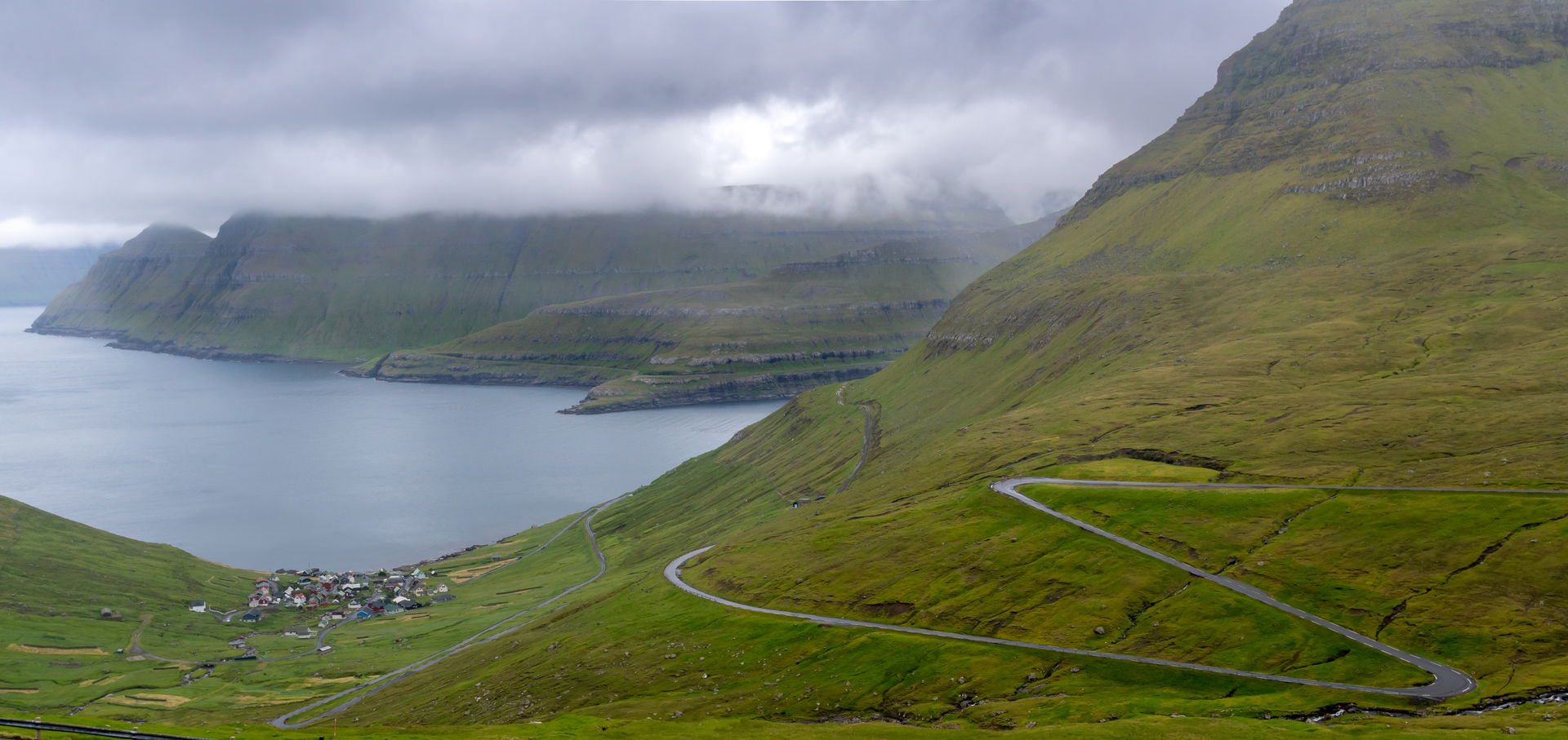 Village of Funningur, Eysturoy, Faroe Islands