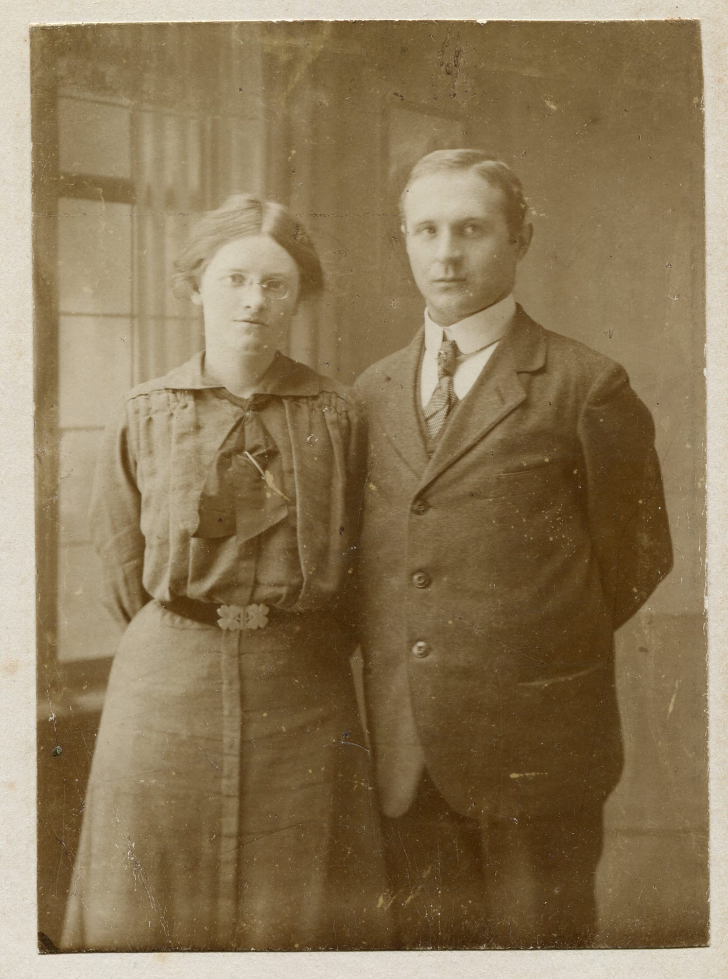 Mr. and Mrs. Bjarnadal, the teachers in the village Glyvrar in …