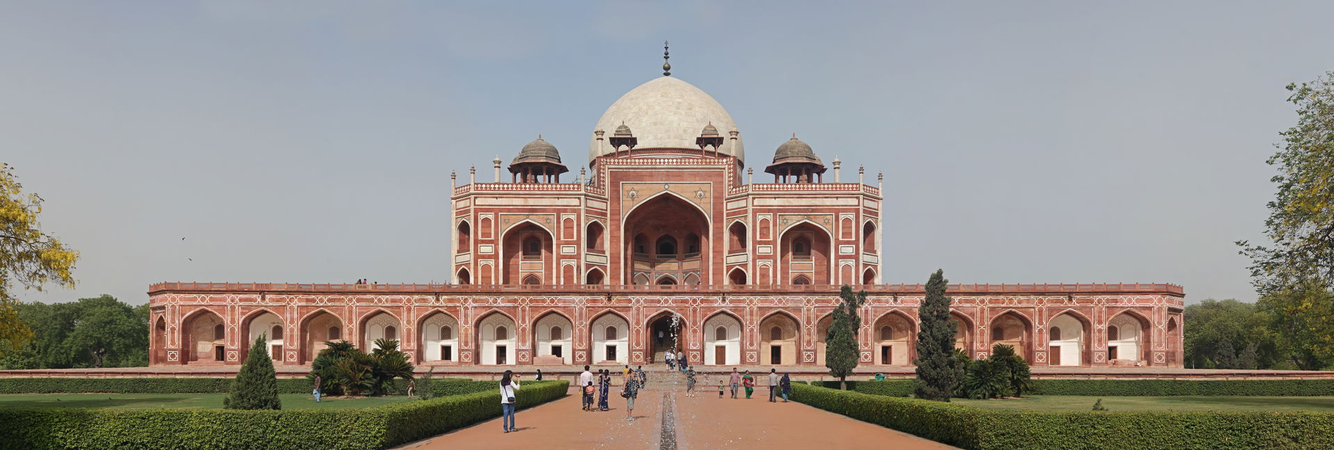 Tomb of Humayun, Delhi, India. Western façade as viewed from th…
