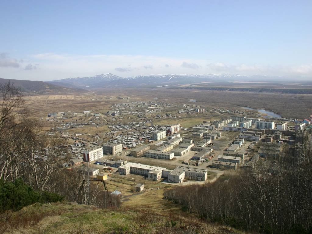Urban-type settlement of Palana, an administrative center of Ko…