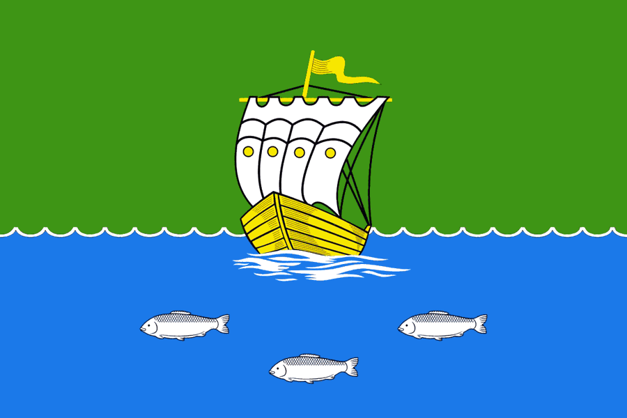 Flag of Zyryanka, Yakutia, Russia