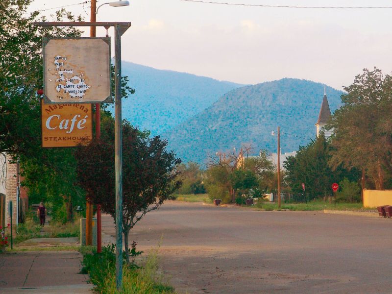 Main Street in Magdalena, New Mexico, USA