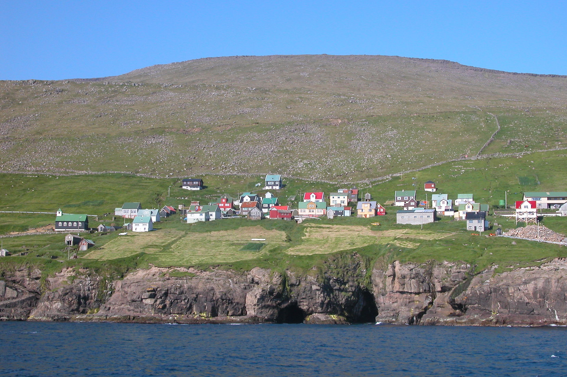 Kirkja on Fugloy, Faroe Islands.