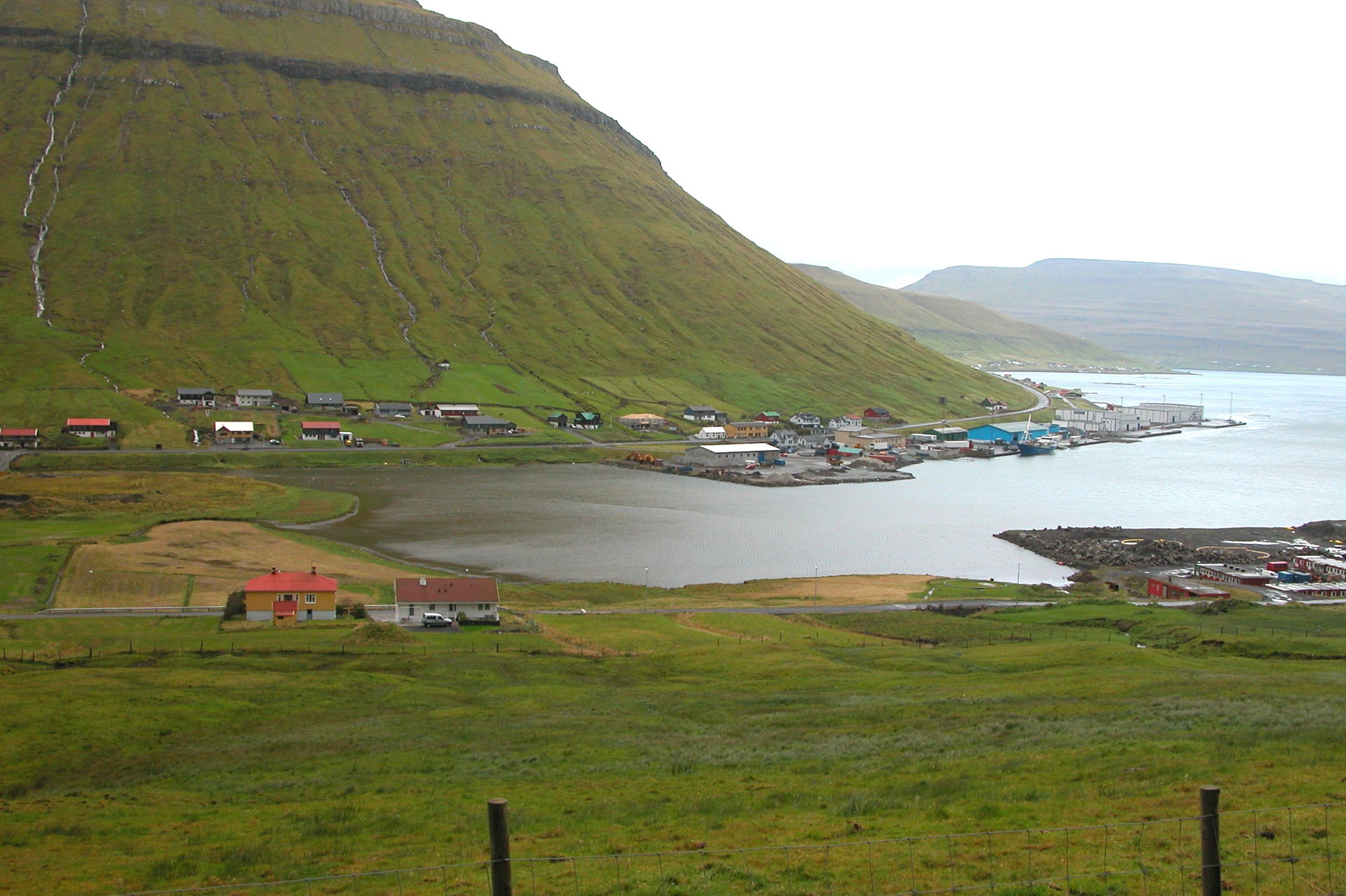 The fjord Kollafjørður on Streymoy, Faroe Islands