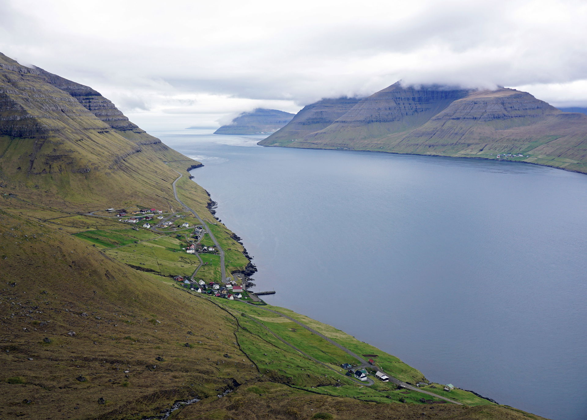 Village of Kunoy in the Faroe Islands.