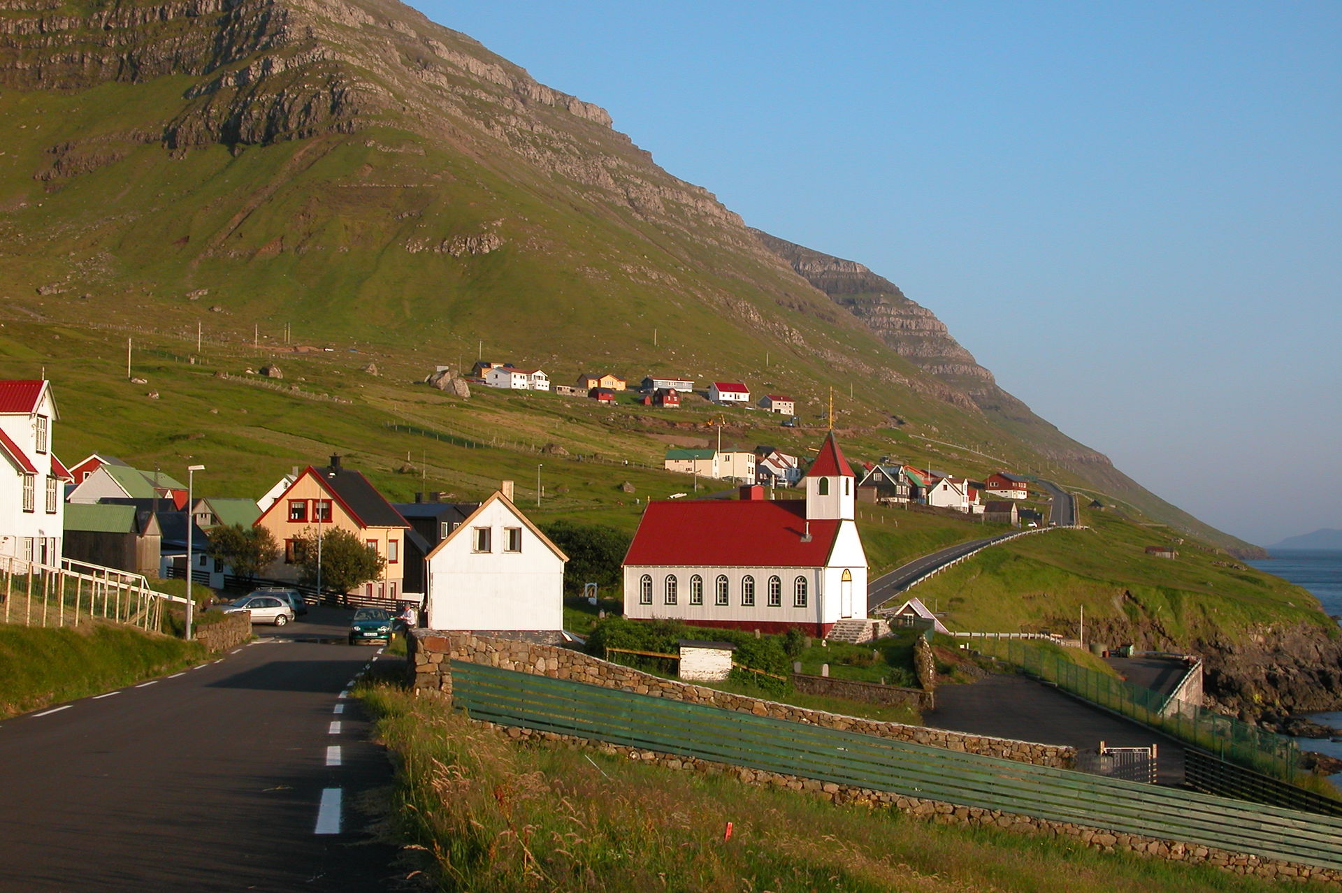 Village of Kunoy, Faroe Islands.