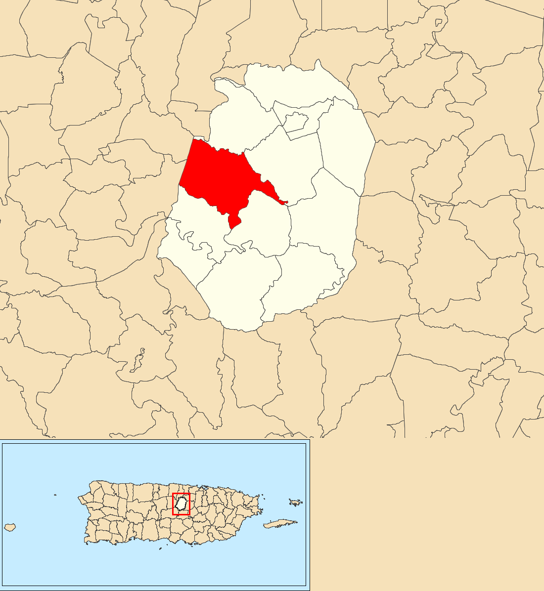 Padilla, Corozal, Puerto Rico locator map