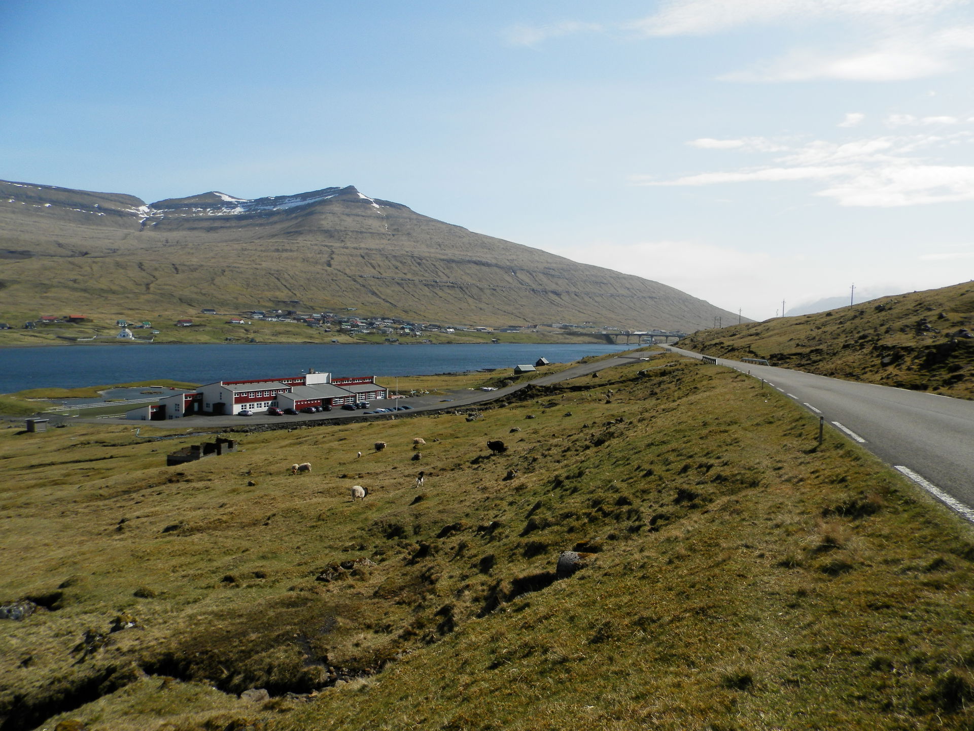 Nesvík, Streymoy, Faroe Islands in May 2013. In the background,…