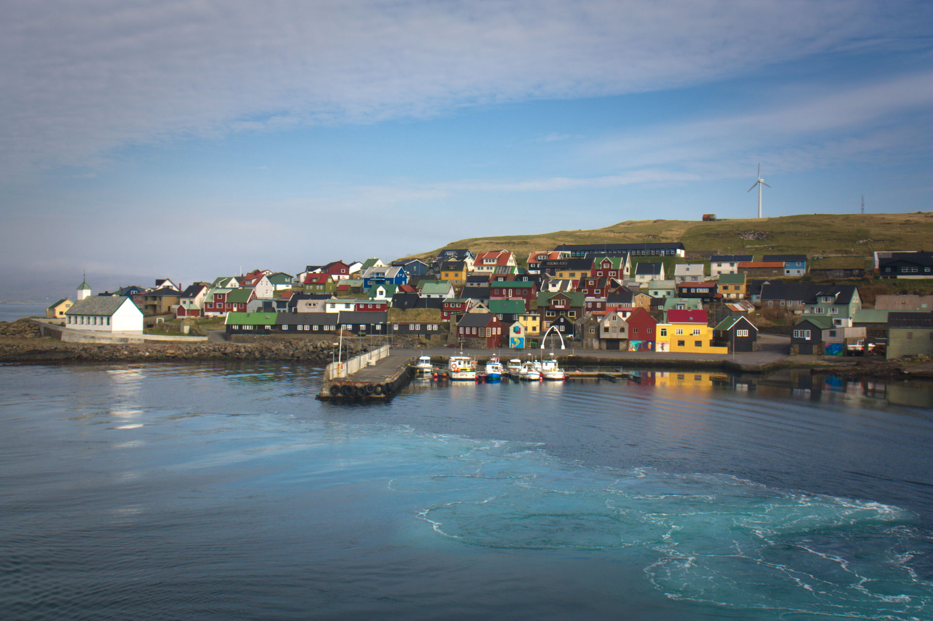 Nólsoy village in the Faroe Islands.
