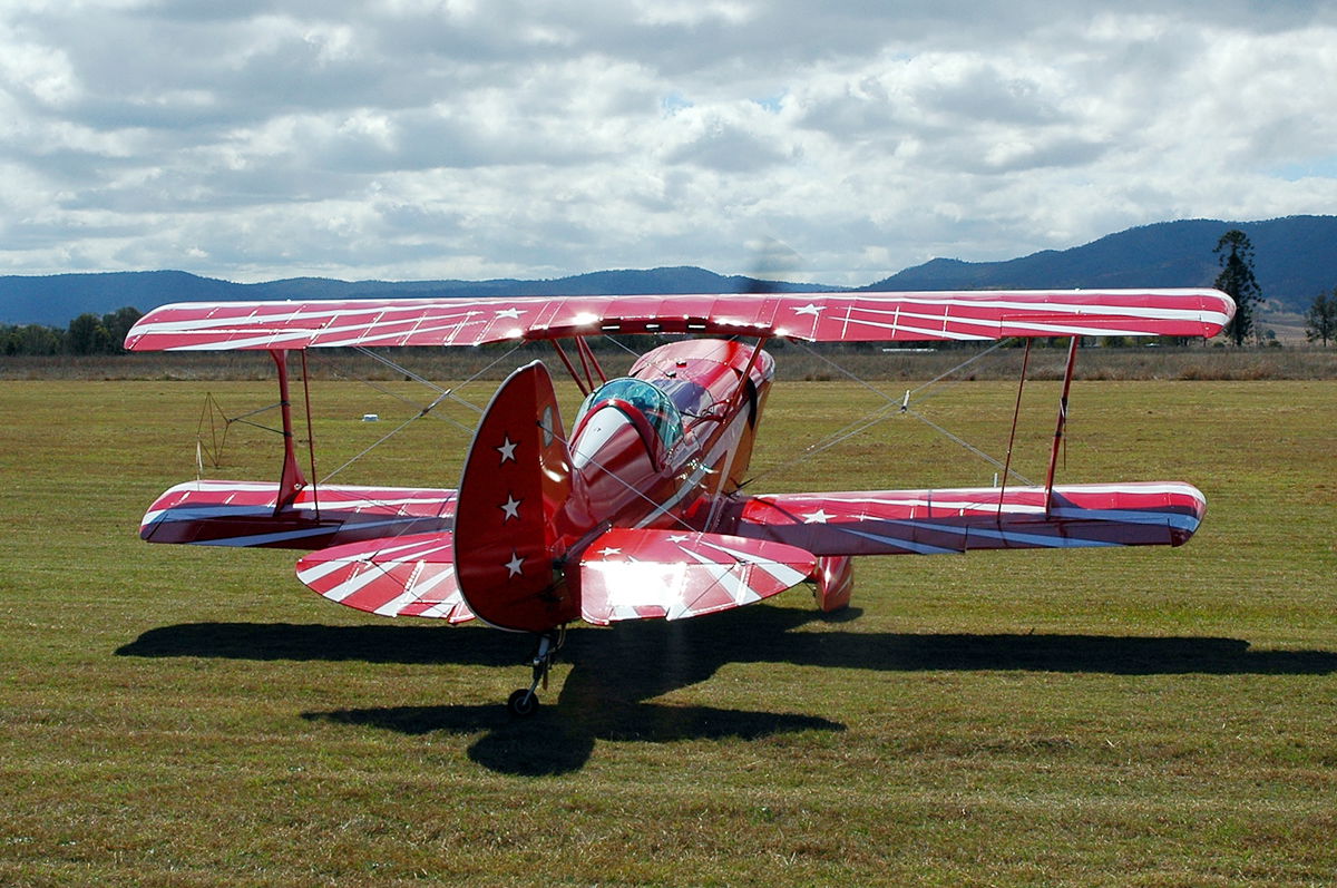VH-CKH EAA Acro Sport II c/n Q160 - Watts Bridge Airfield Festi…