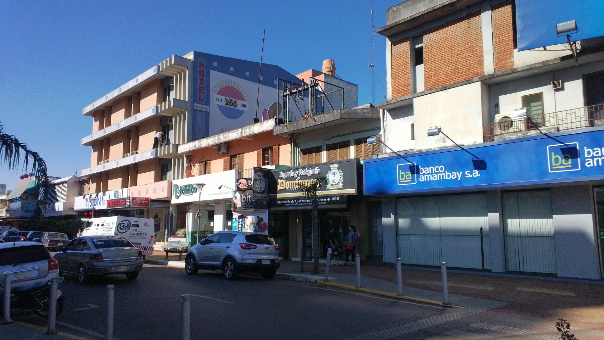 Mariscal Estigarribia street in downtown Encarnación.