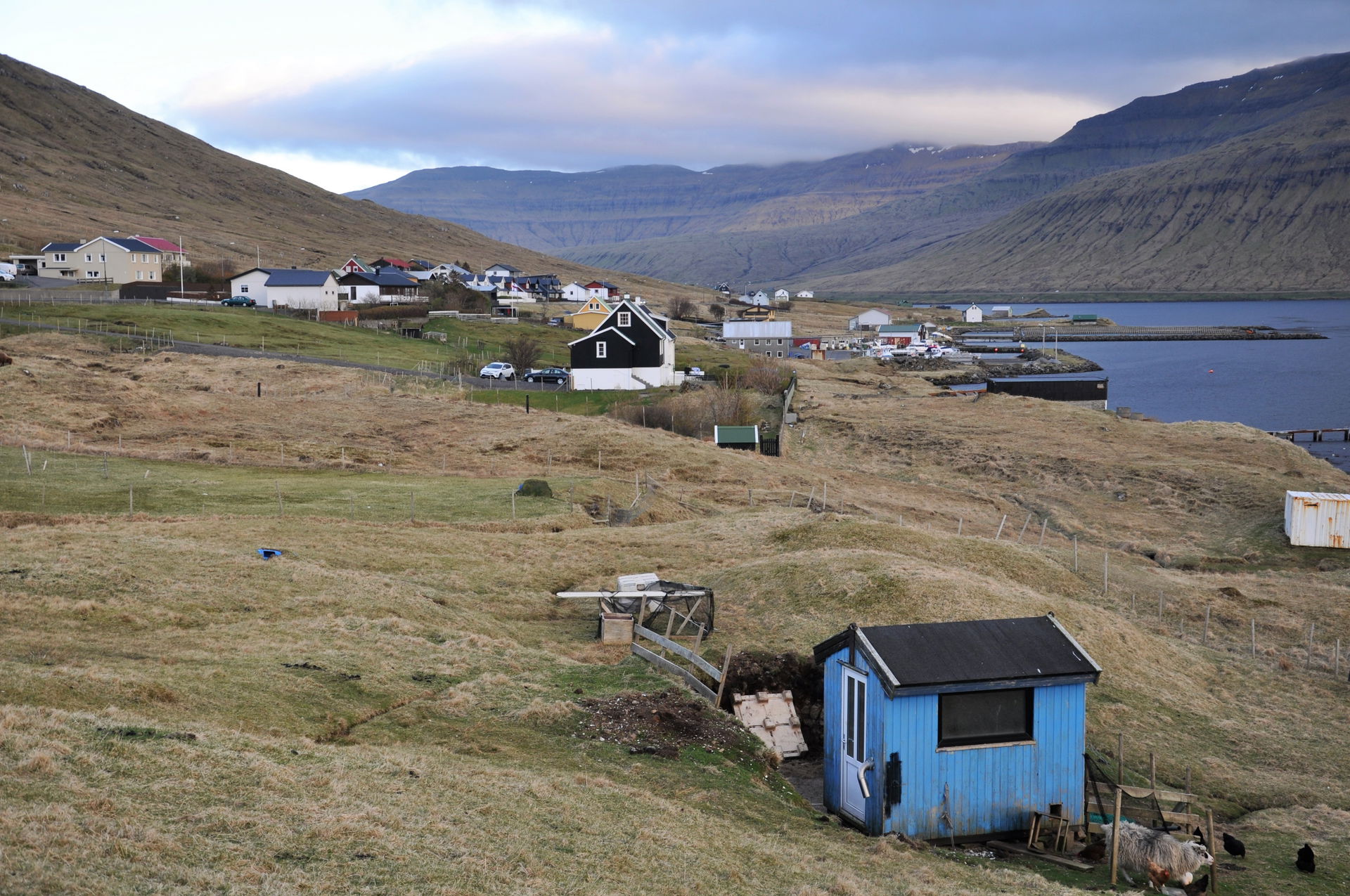 A view of Oyrarbakki (on Eysturoy, Faroe Islands).