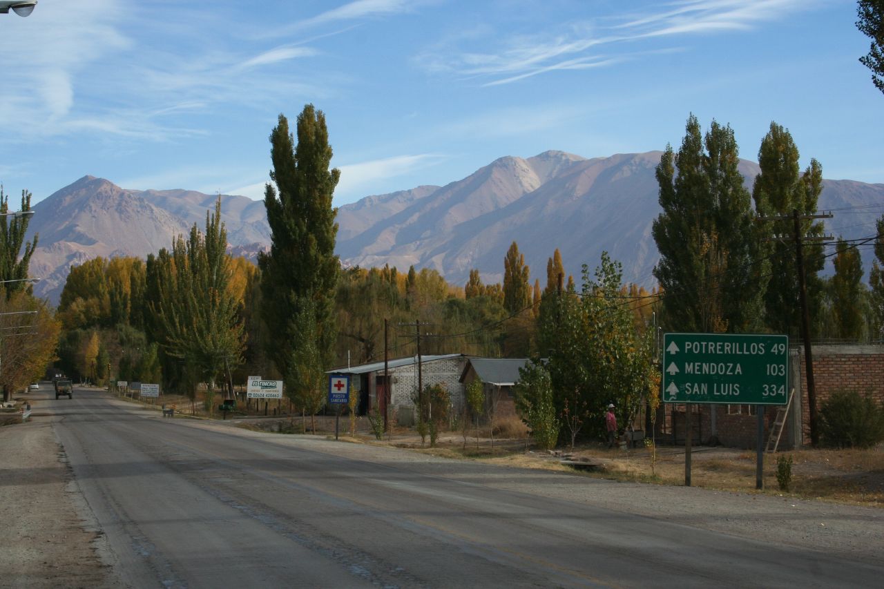 The Road out of Uspallata