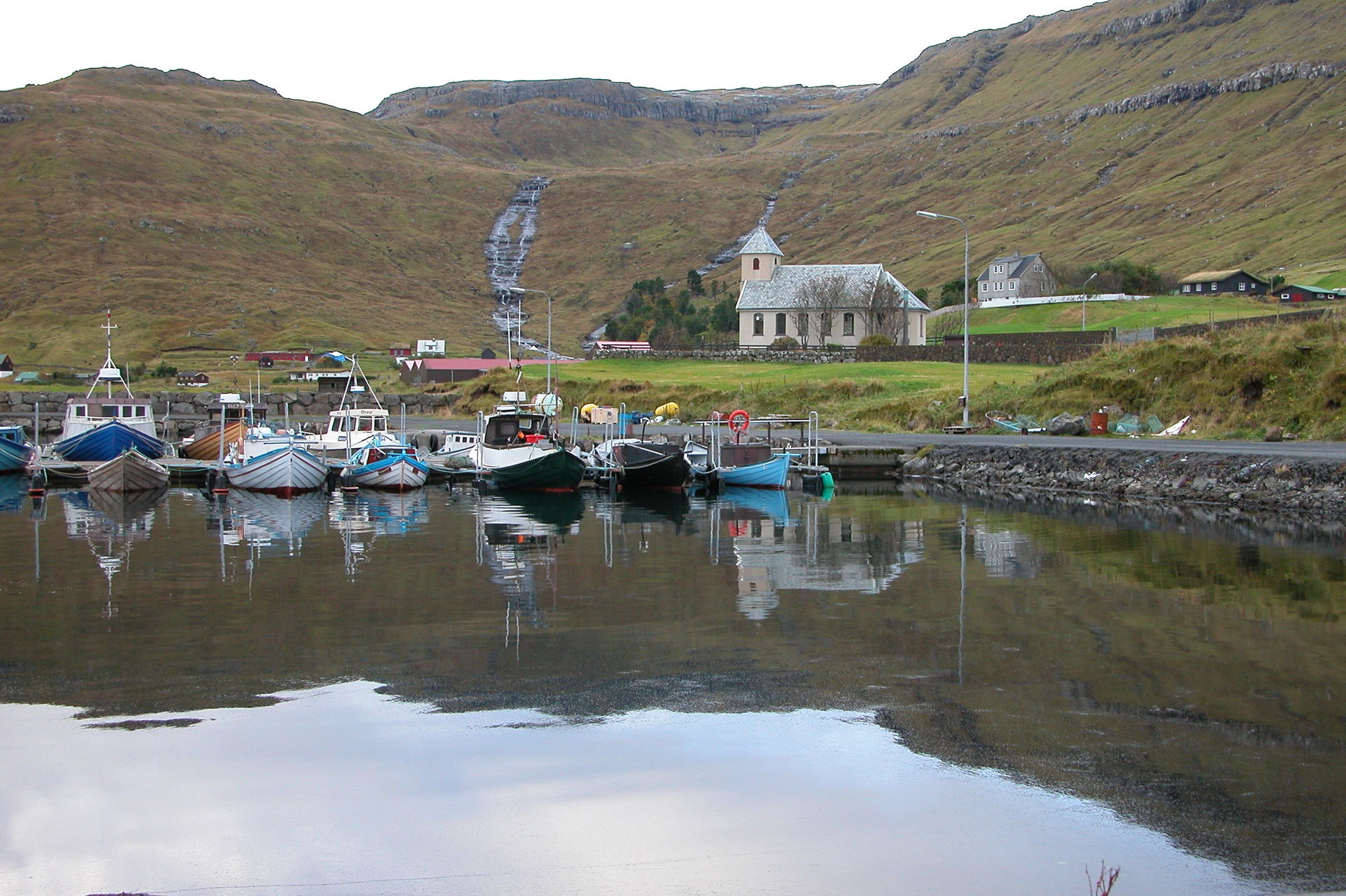 Harbour of Selatrað, Eysturoy, Faroe Islands