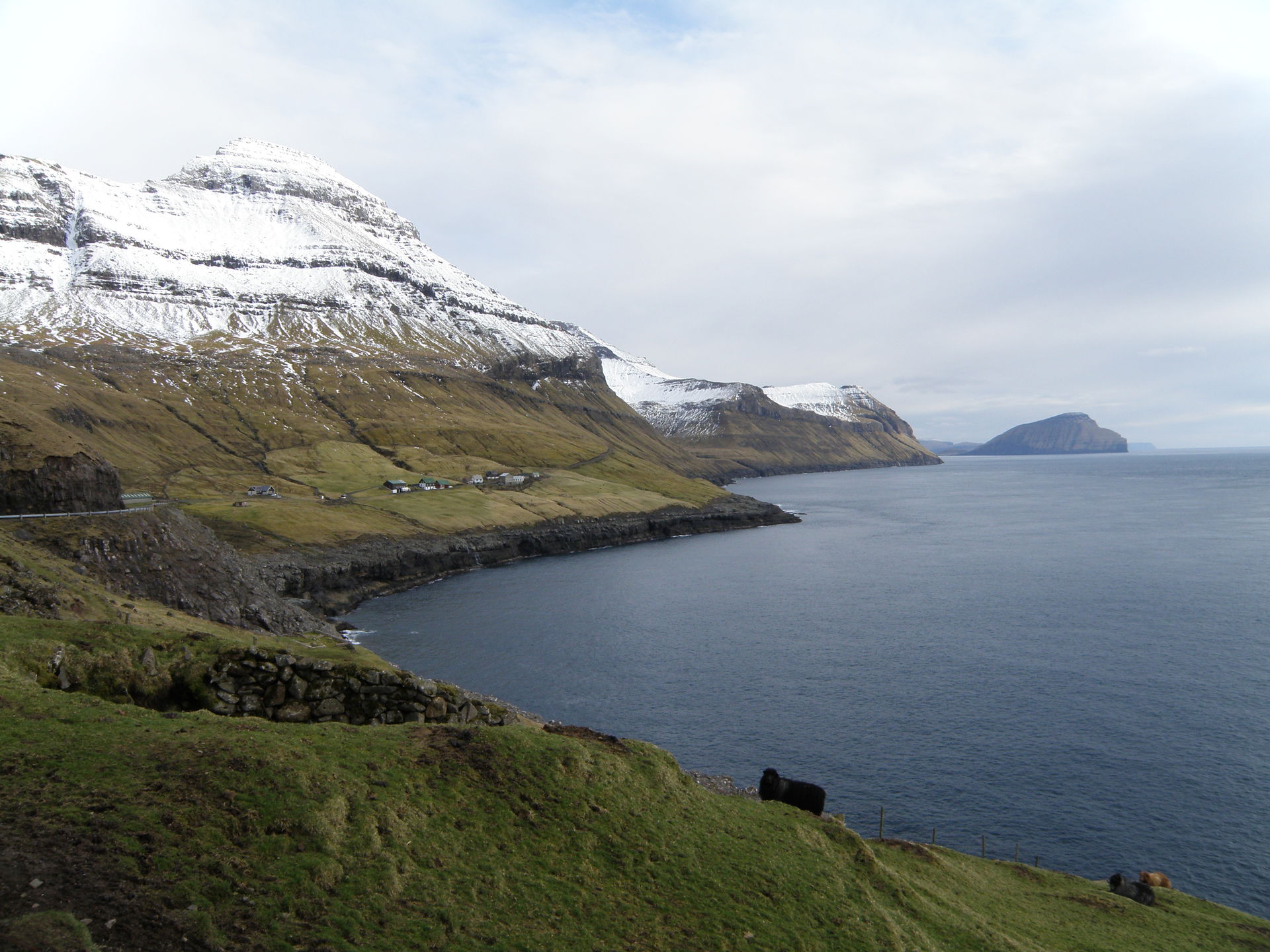View to the village of Skælingur on Streymoy's west coast. The …