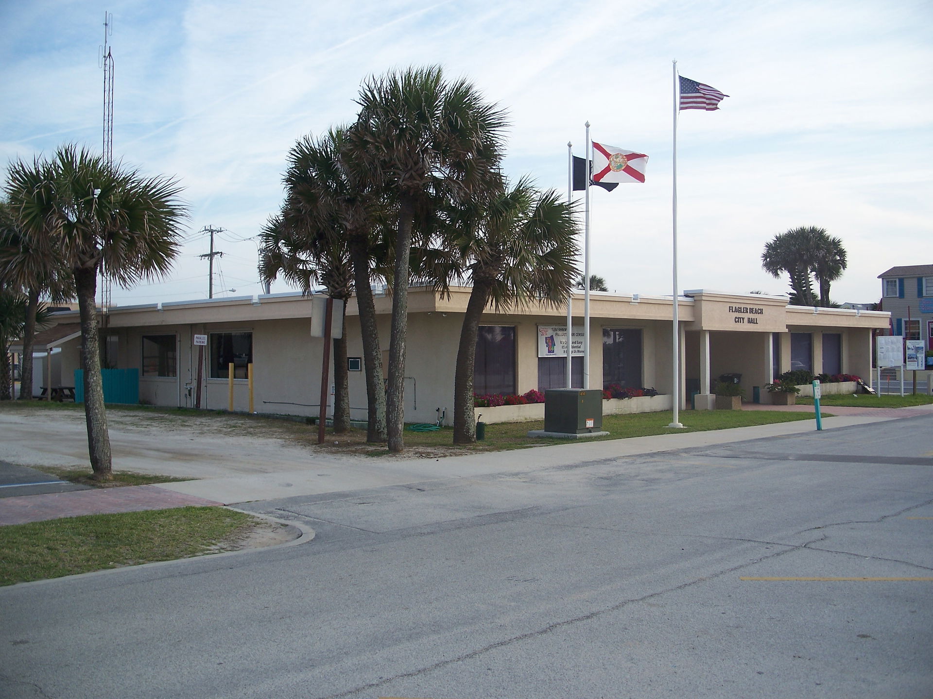 Flagler Beach, Florida: City hall.