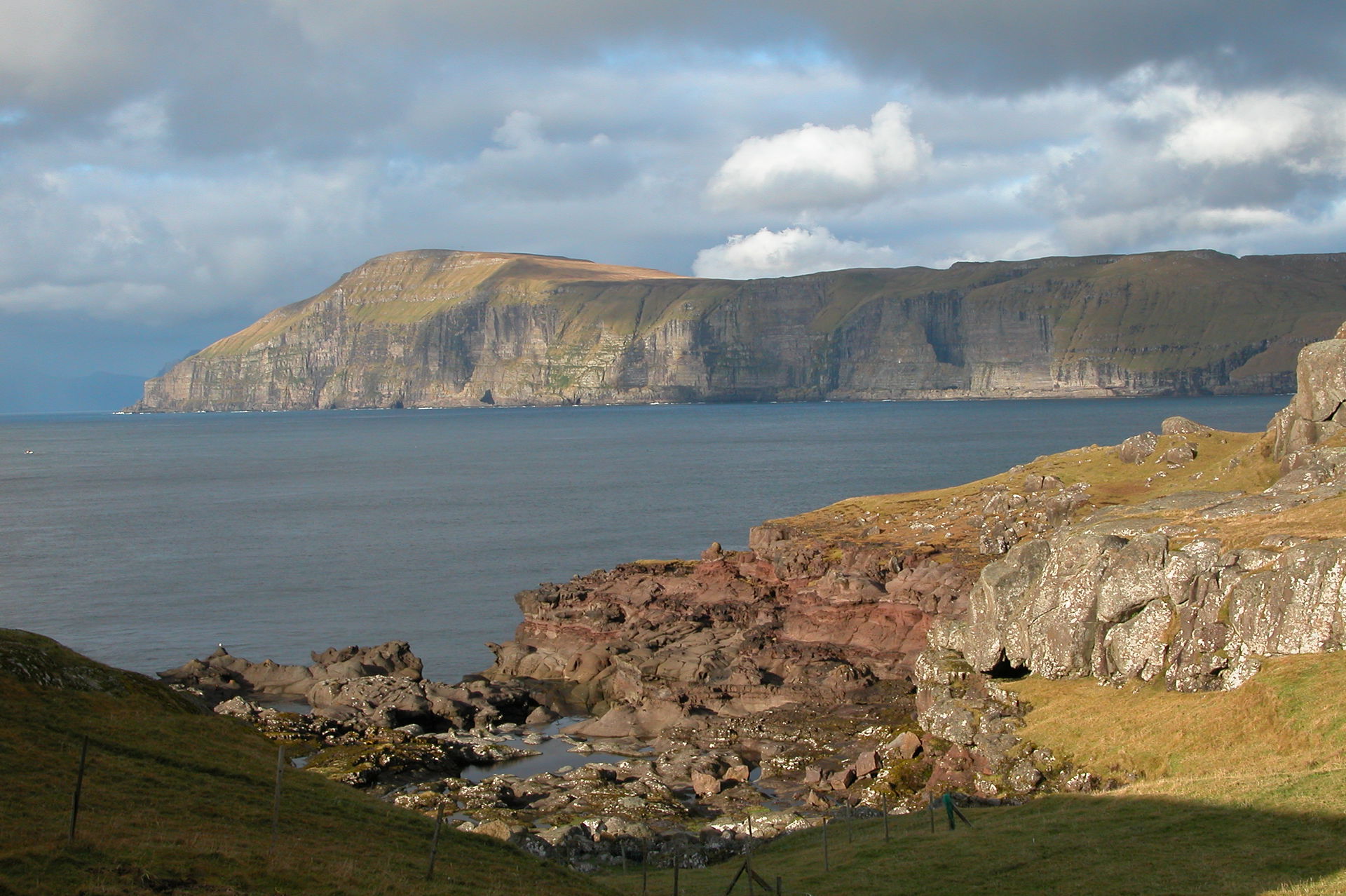 View from Skopun to Hestur, Faroe Islands