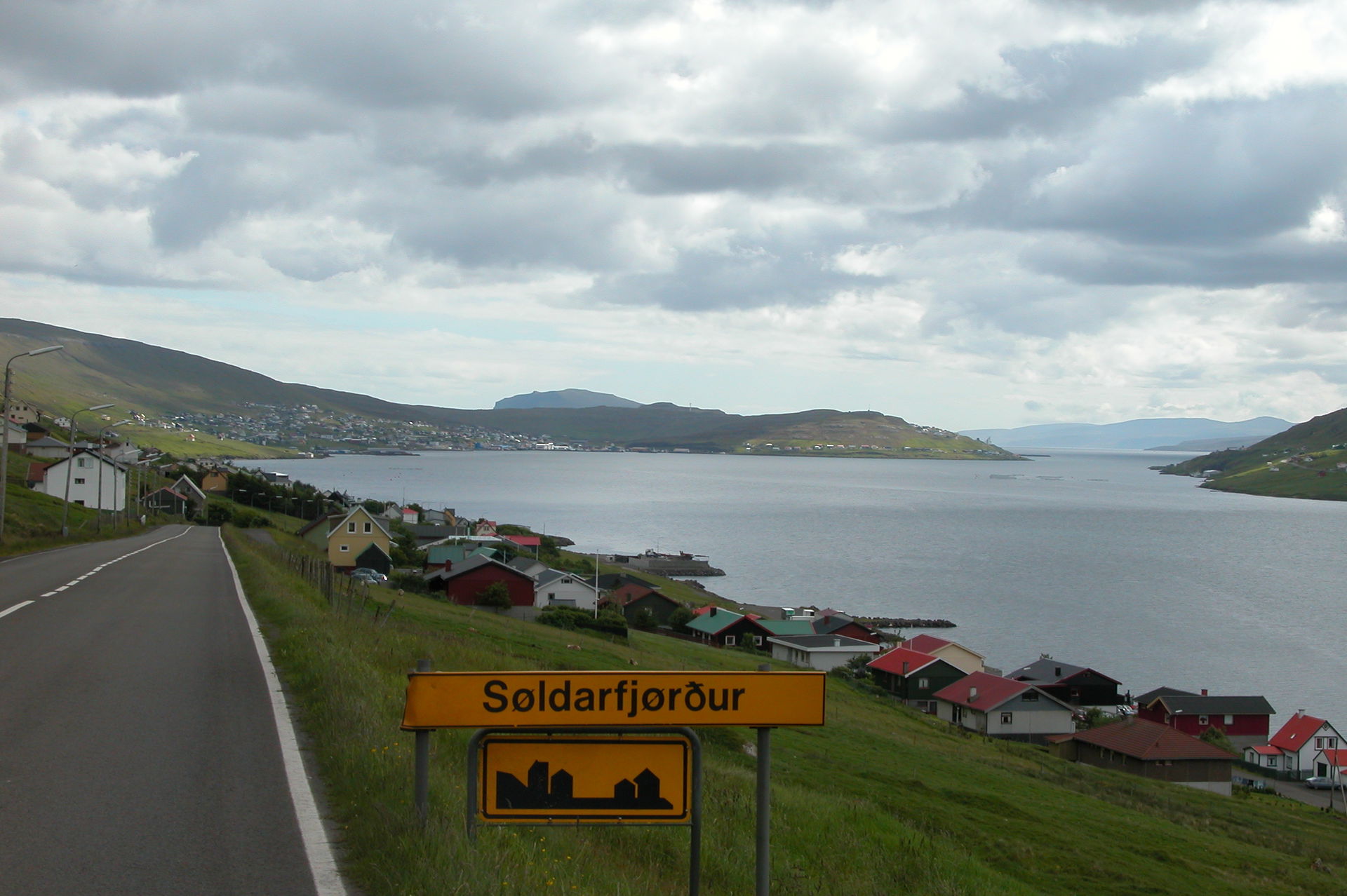 Søldarfjørður at the Skálafjørður in Eysturoy, Faroe Islands