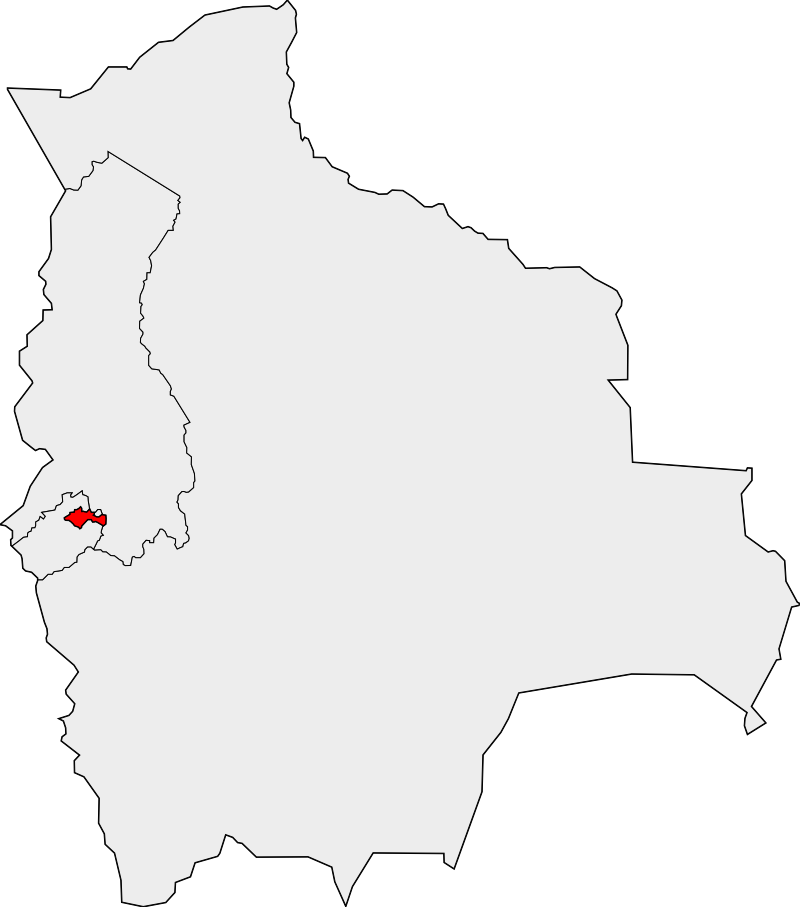 Ubicación del municipio de Coro Coro en la provincia de Pacajes…