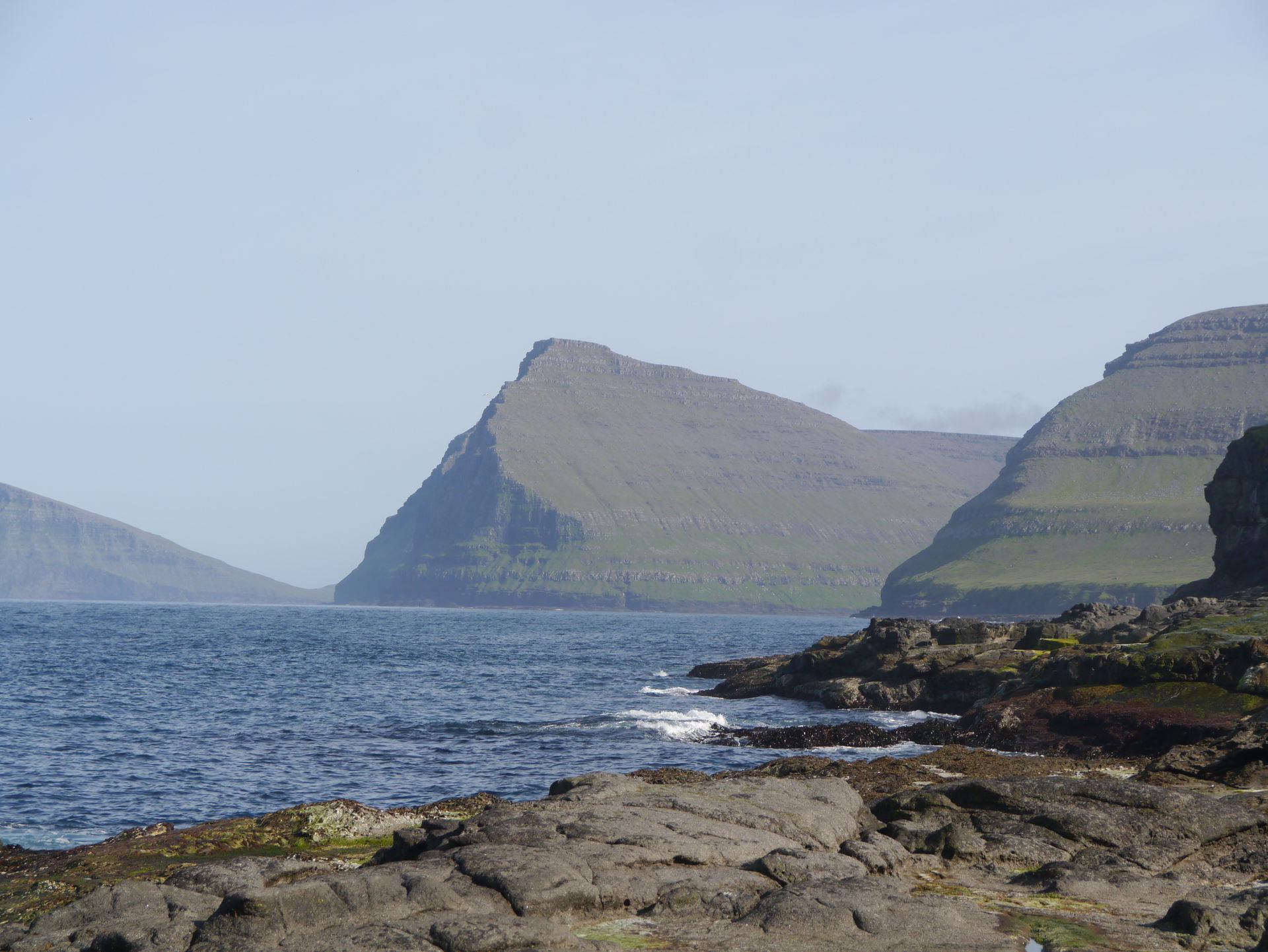 View from Vidoy Island to Svínoy Island, Faroe Islands