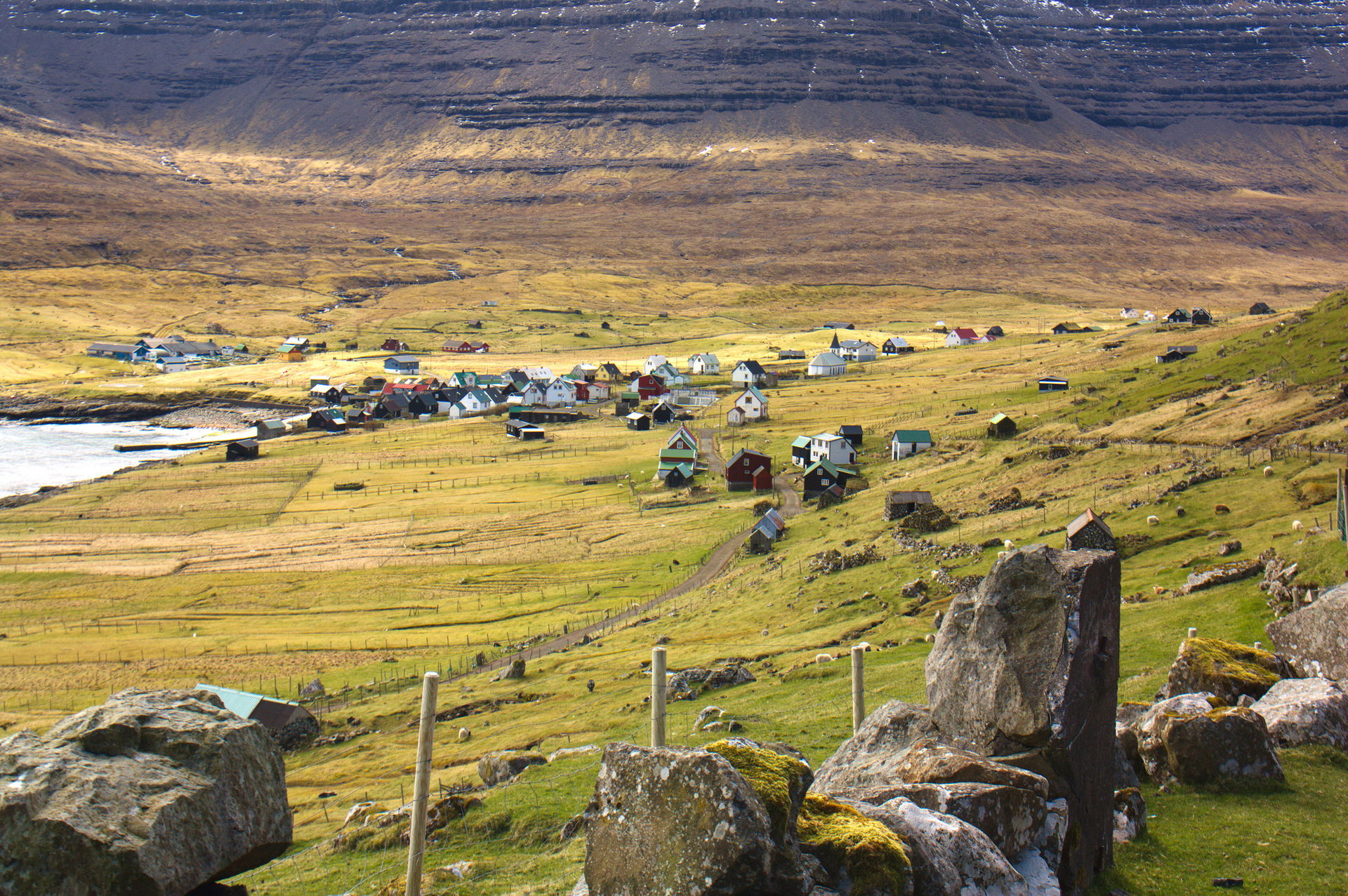 Svínoy bygd í Føroyum.