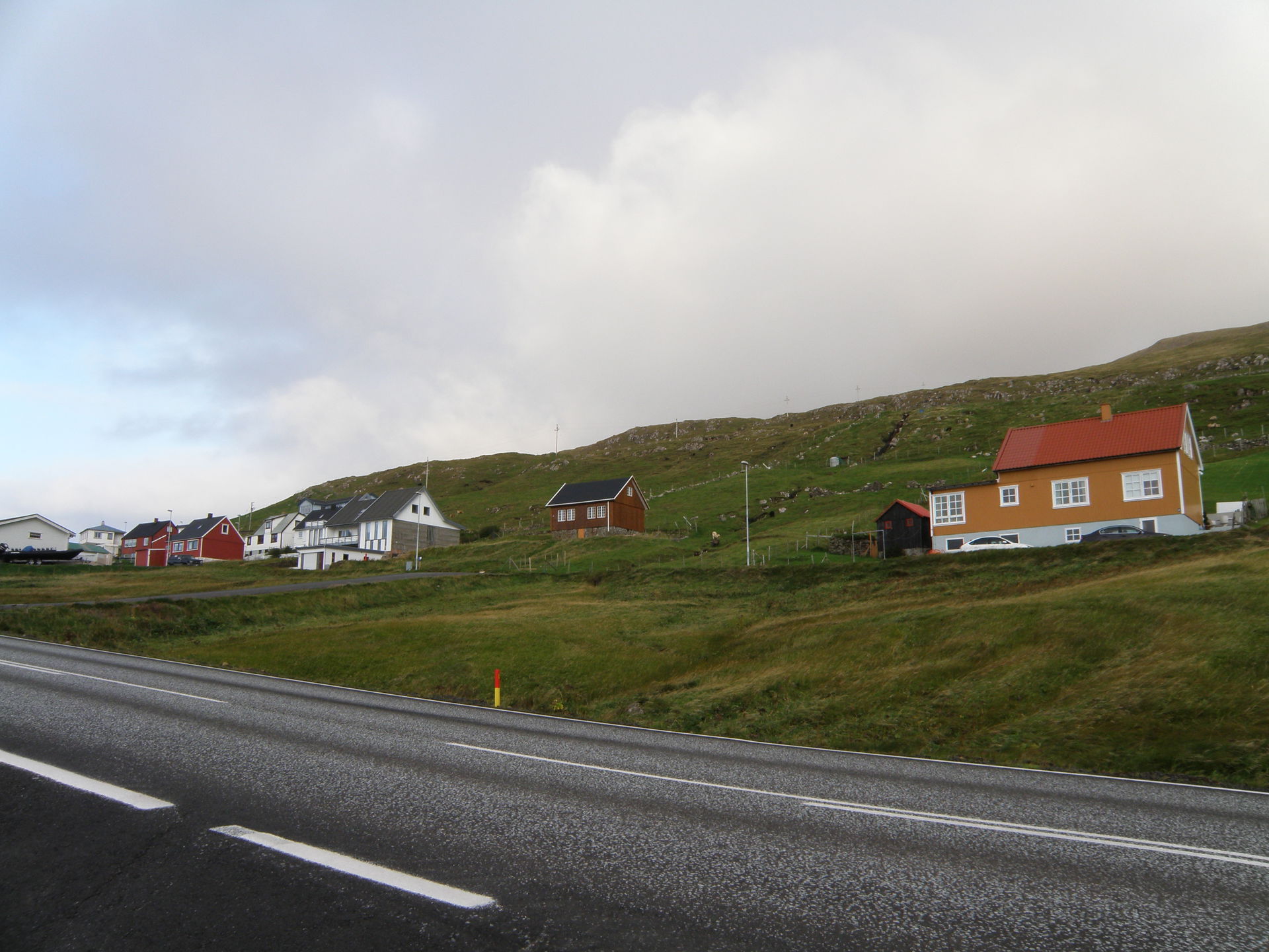 Nes, a small village in Suðuroy, Faroe Islands, between Porkeri…