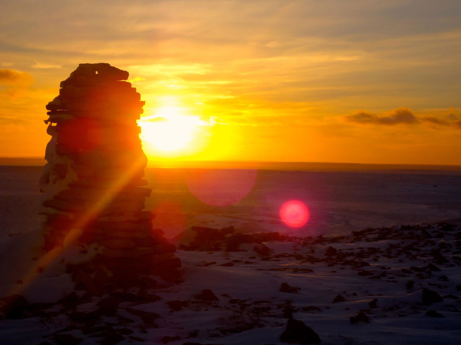 One of the many places in Igloolik, from which you can watch an…