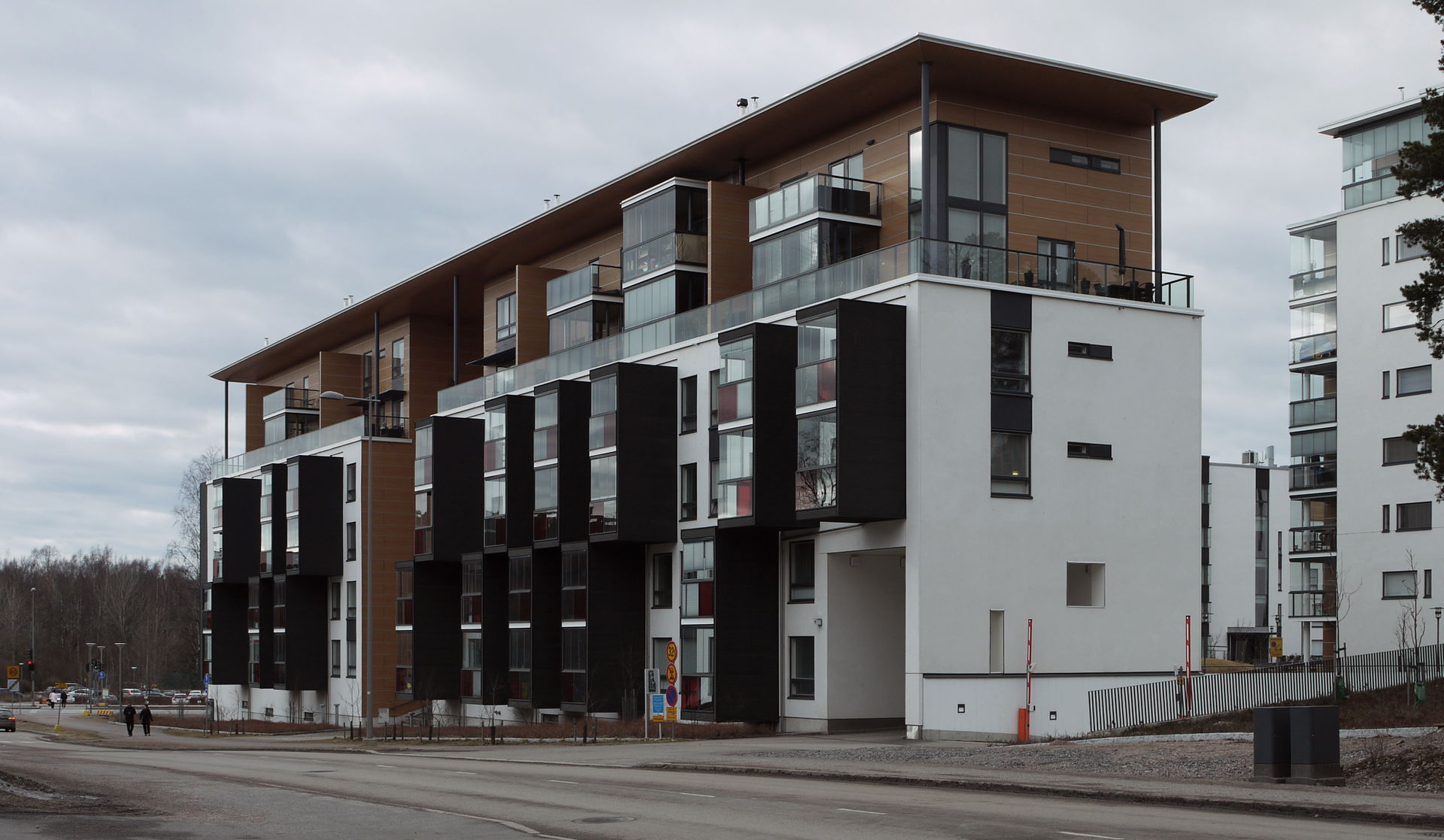 Apartment building, Revontulentie 11B–D, Espoo, Finland. Photog…