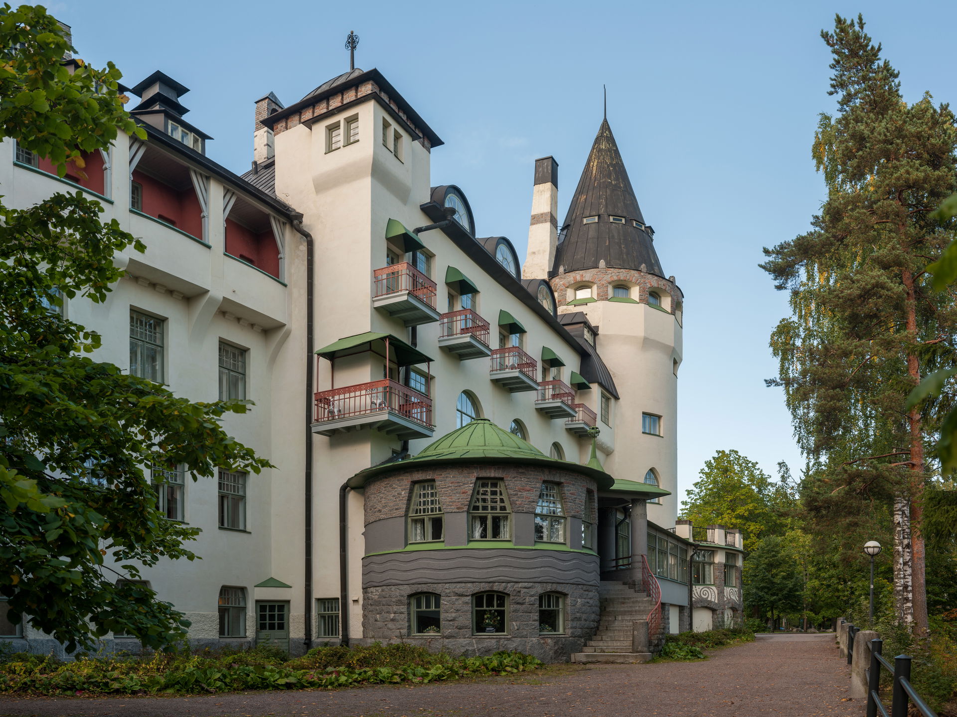 The Valtionhotelli hotel in Imatra, Finland. Pictured is the si…