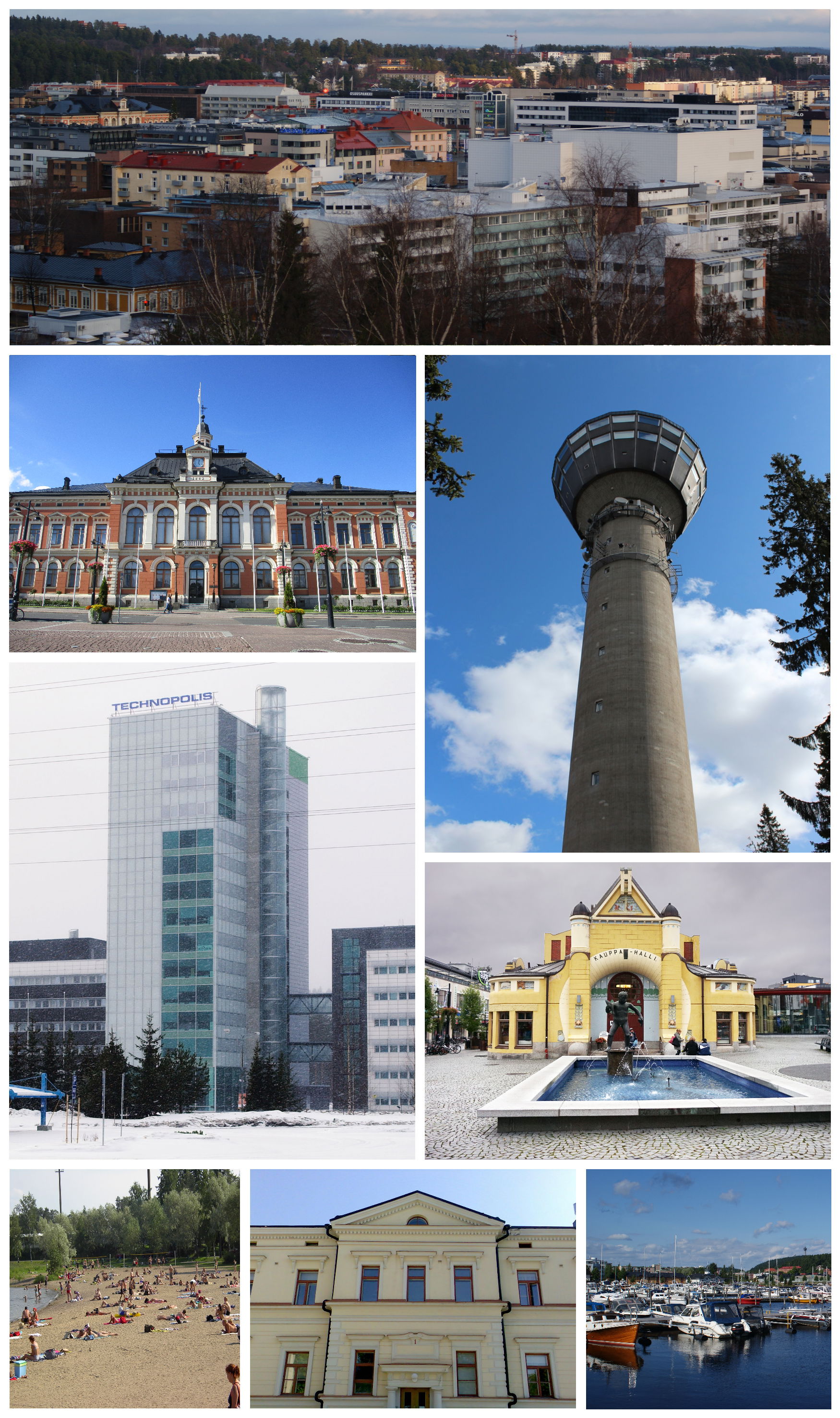A montage of the city of Kuopio, Finland. Includes pictures (cl…