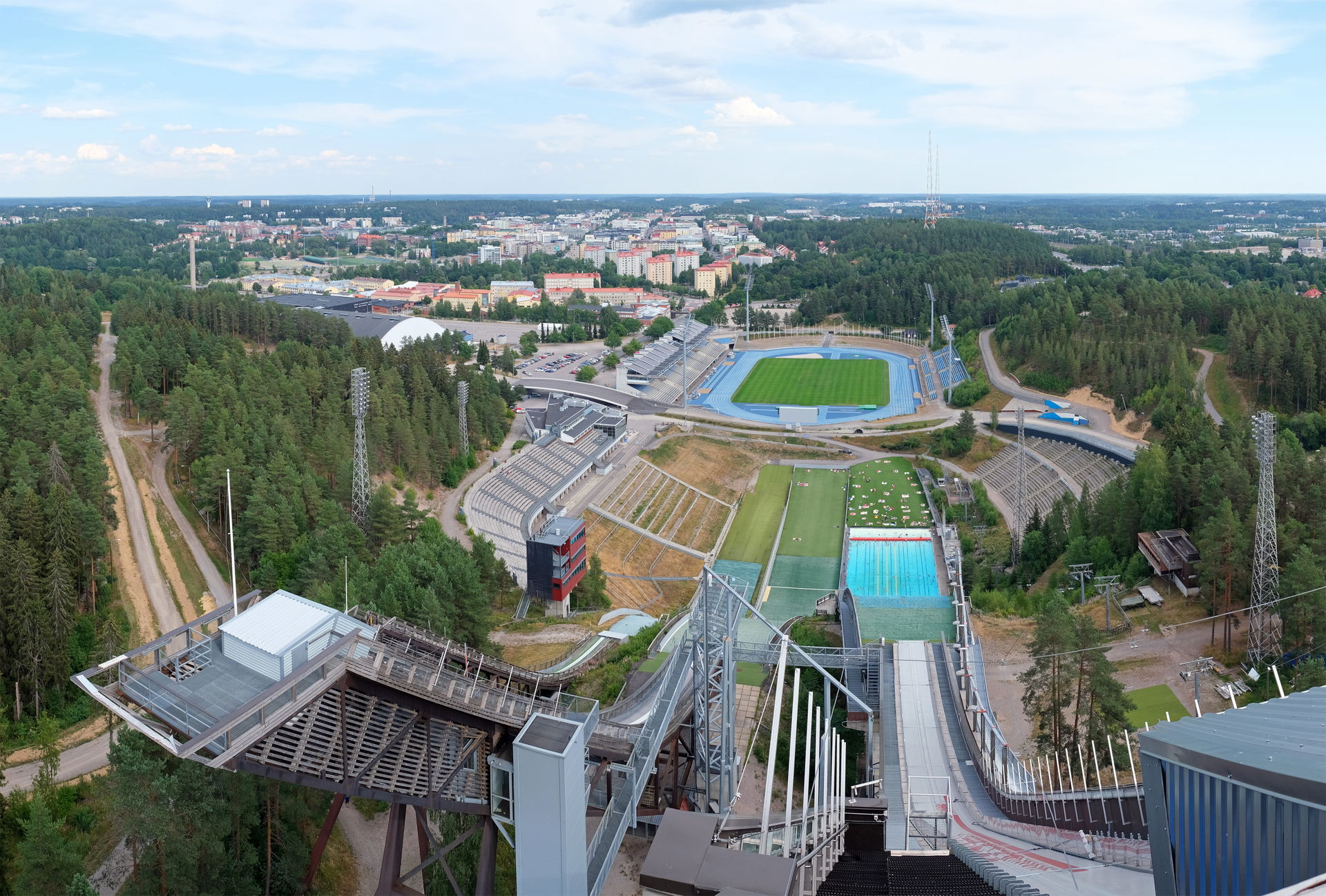View from Lahti Ski Jumping Hills.
