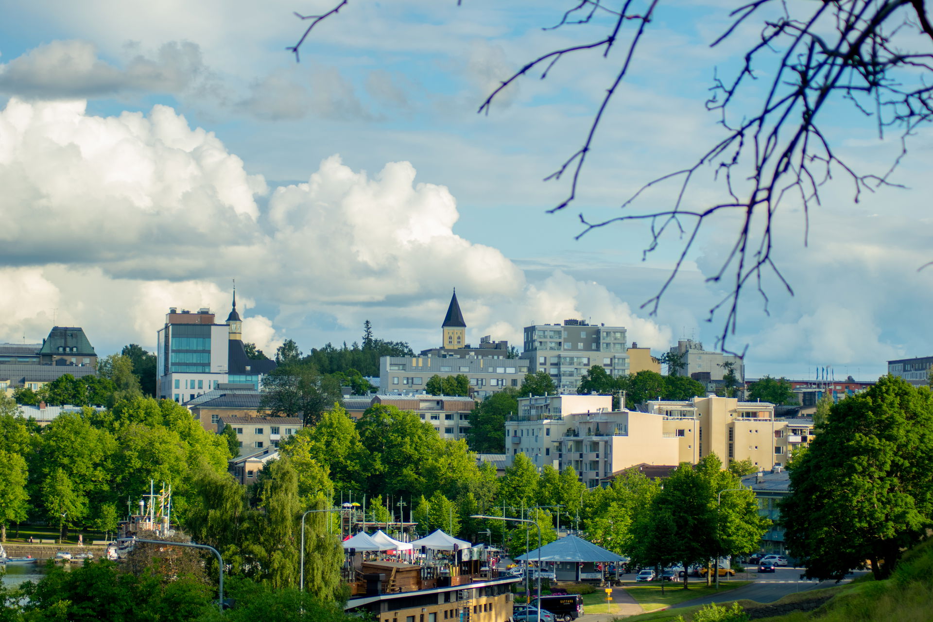 Landscape photo of the city Lappeenranta in Finland