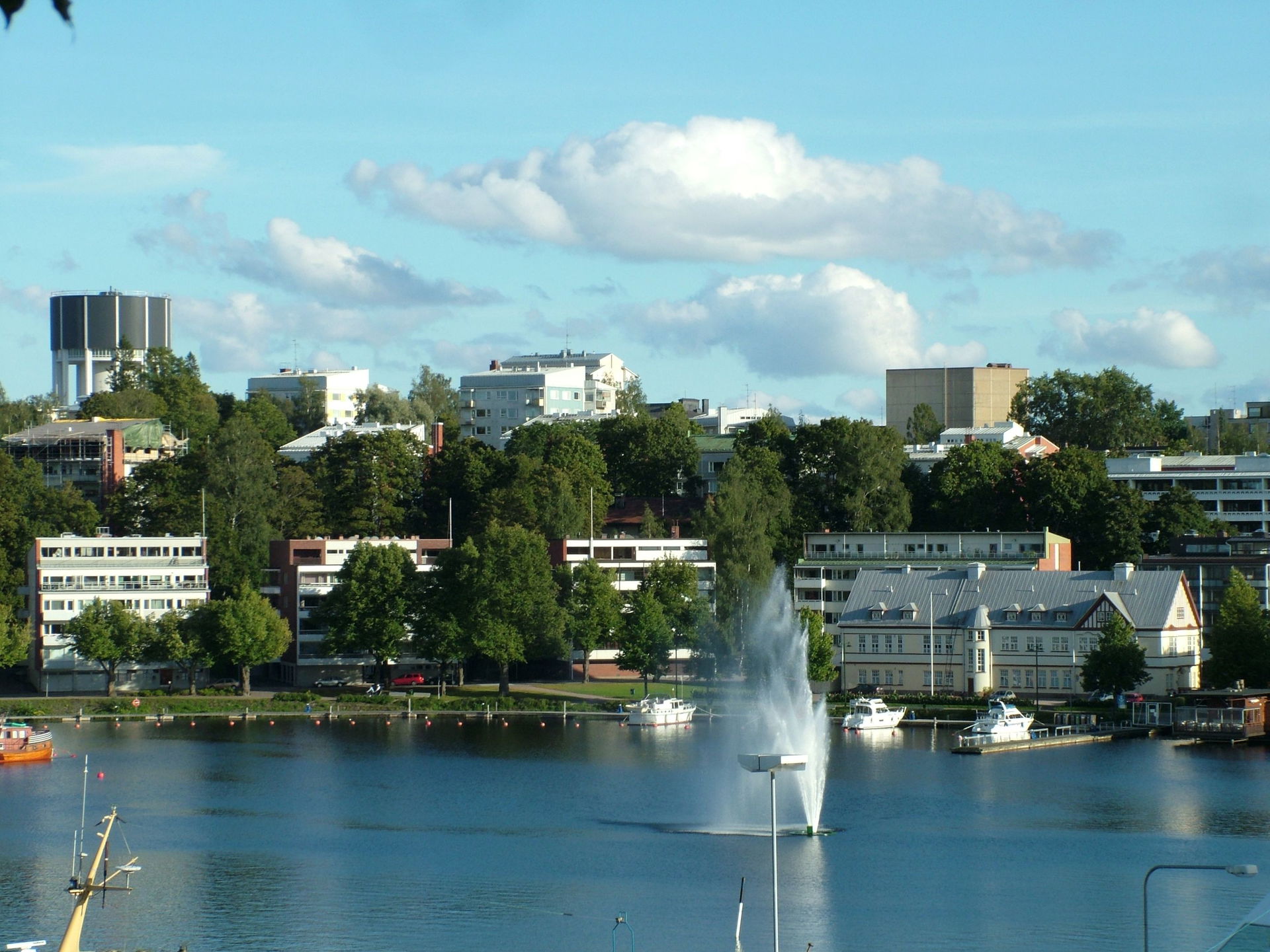 Lappeenranta, Finnland, der See und die Stadt von der Festung a…