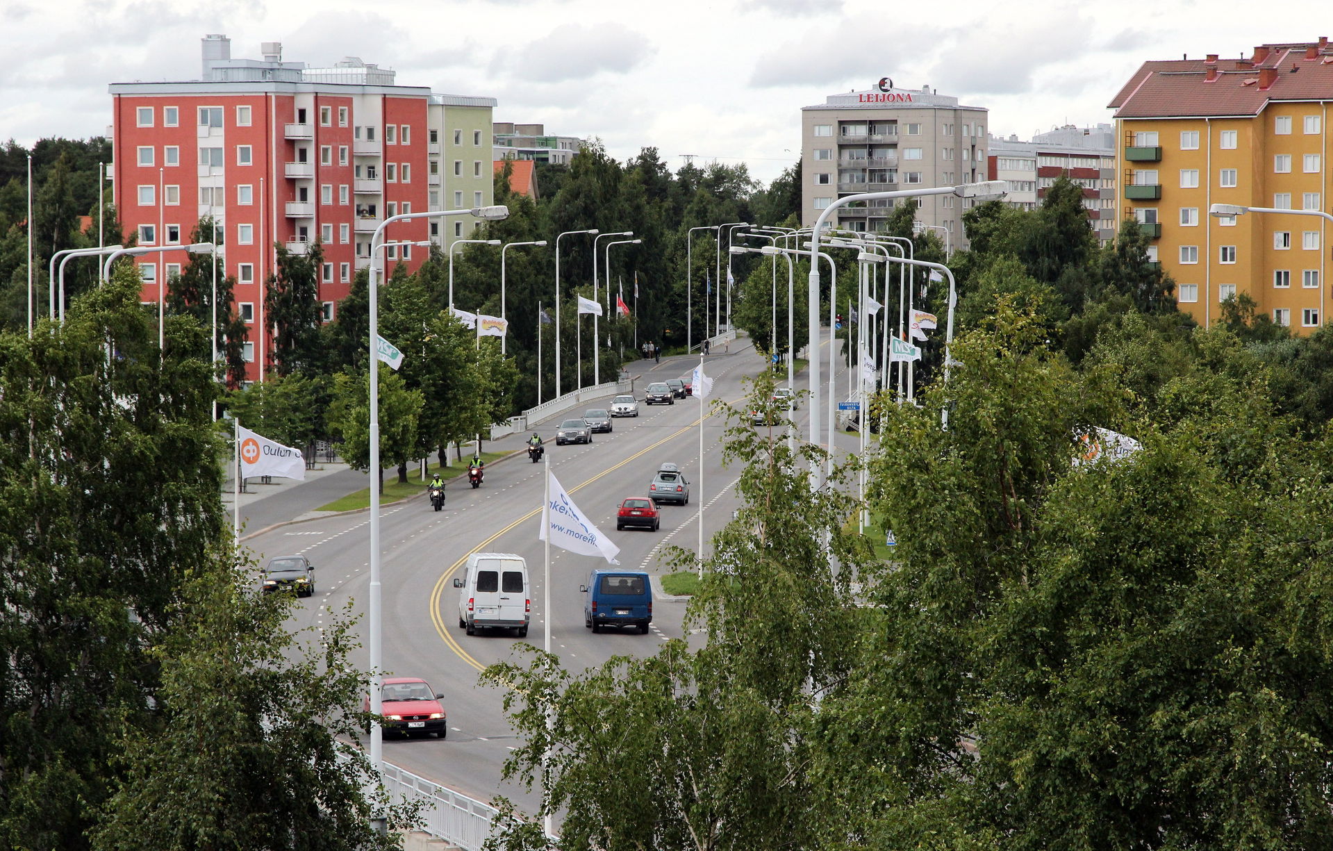 The Tuira Bridges seen from the old observatory in Linnansaari …