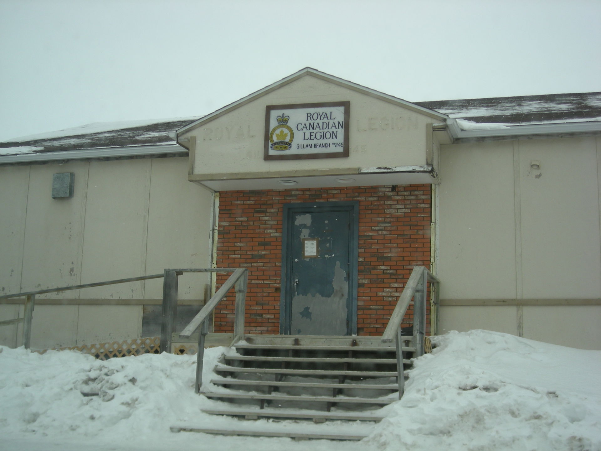 Royal Canadian Legion in Gillam, Manitoba
