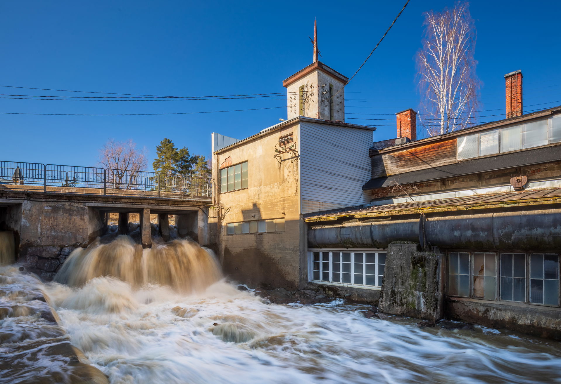 A powerful current in the canal of Kellokosken Ruukki in Kellok…