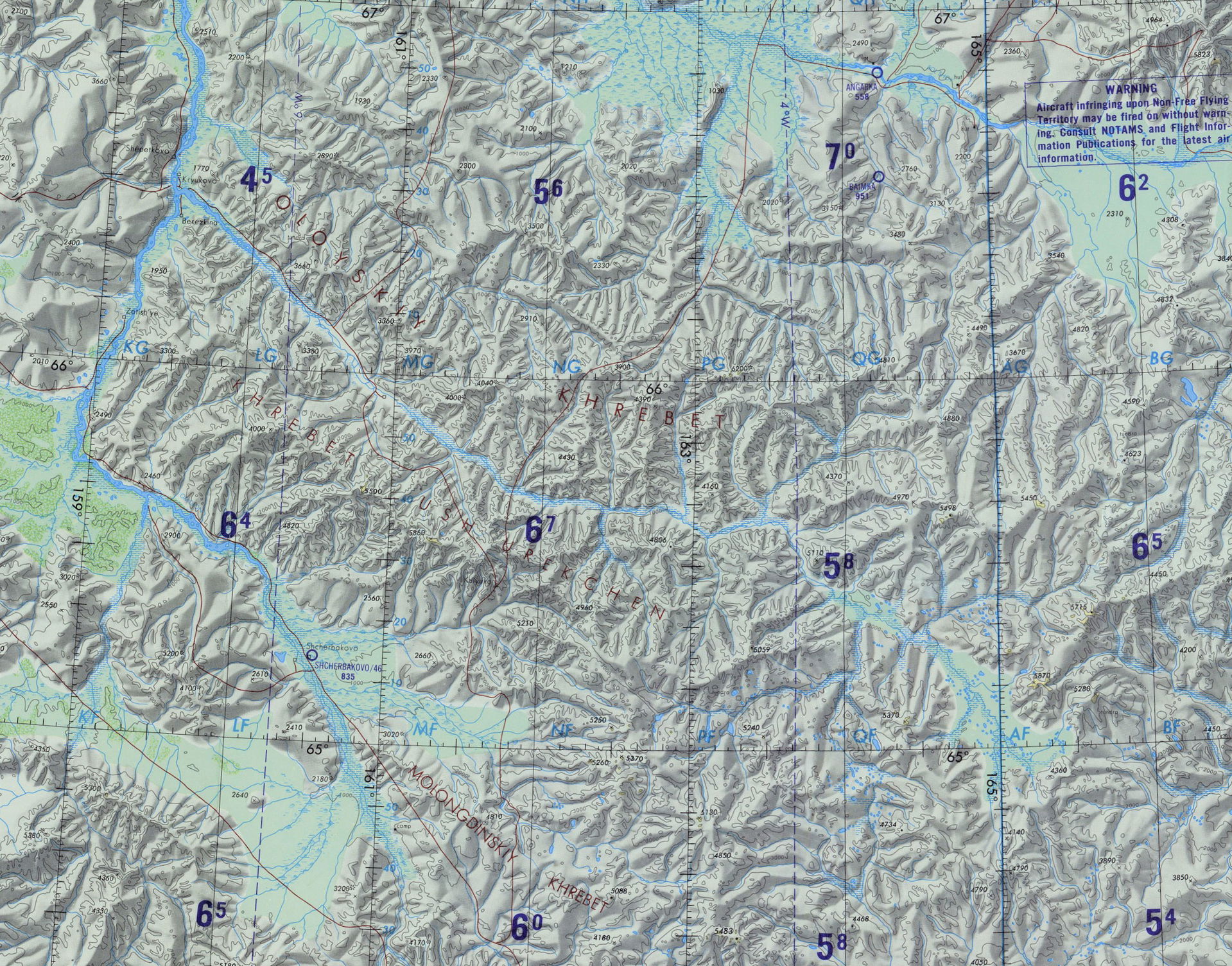 Northern ranges of the Kolyma Highlands including the Oloy Rang…