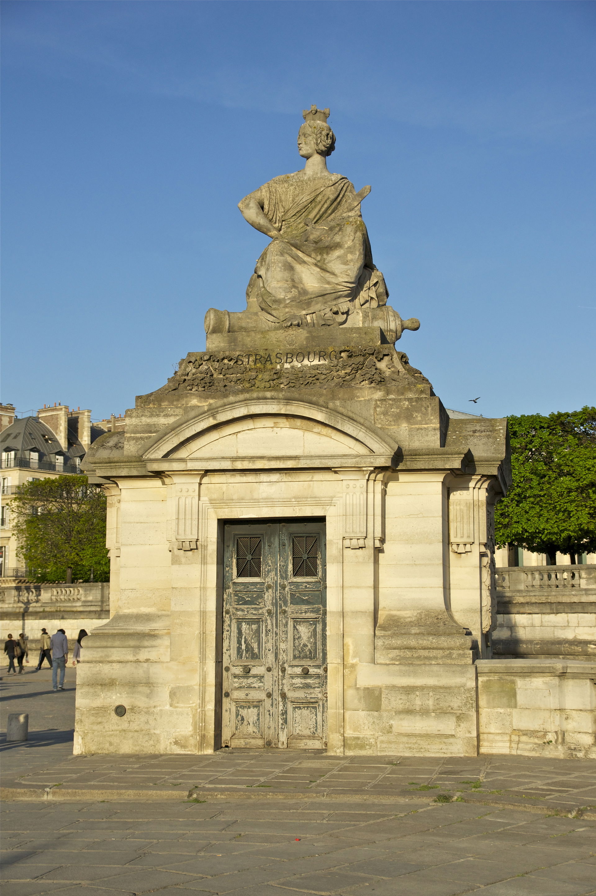 The statue of Strasbourg, Place de la Concorde in Paris, by Jam…